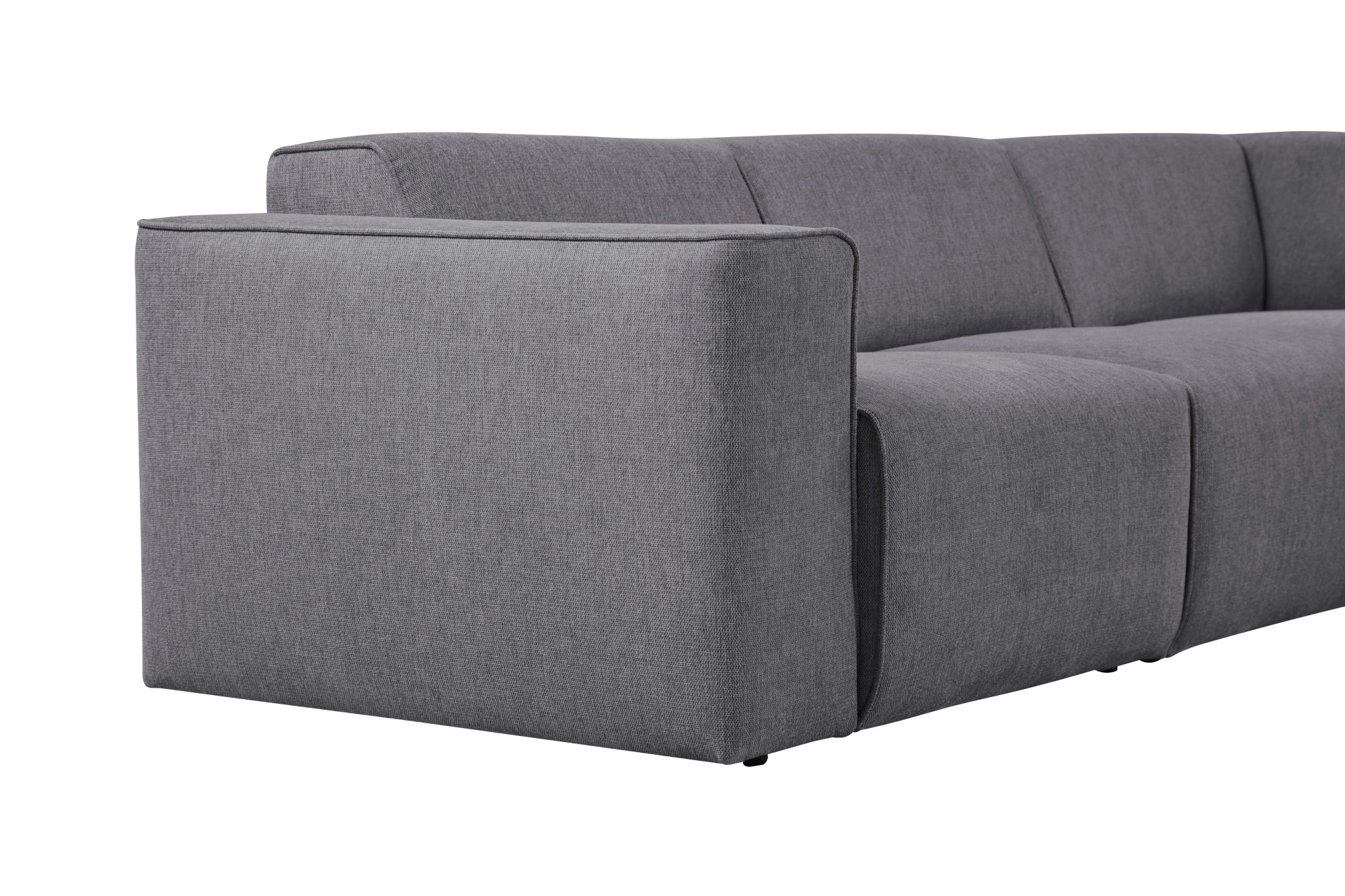 andas Ecksofa »Noord«, mit Kedernaht, in einem Soft-Touch Bezug