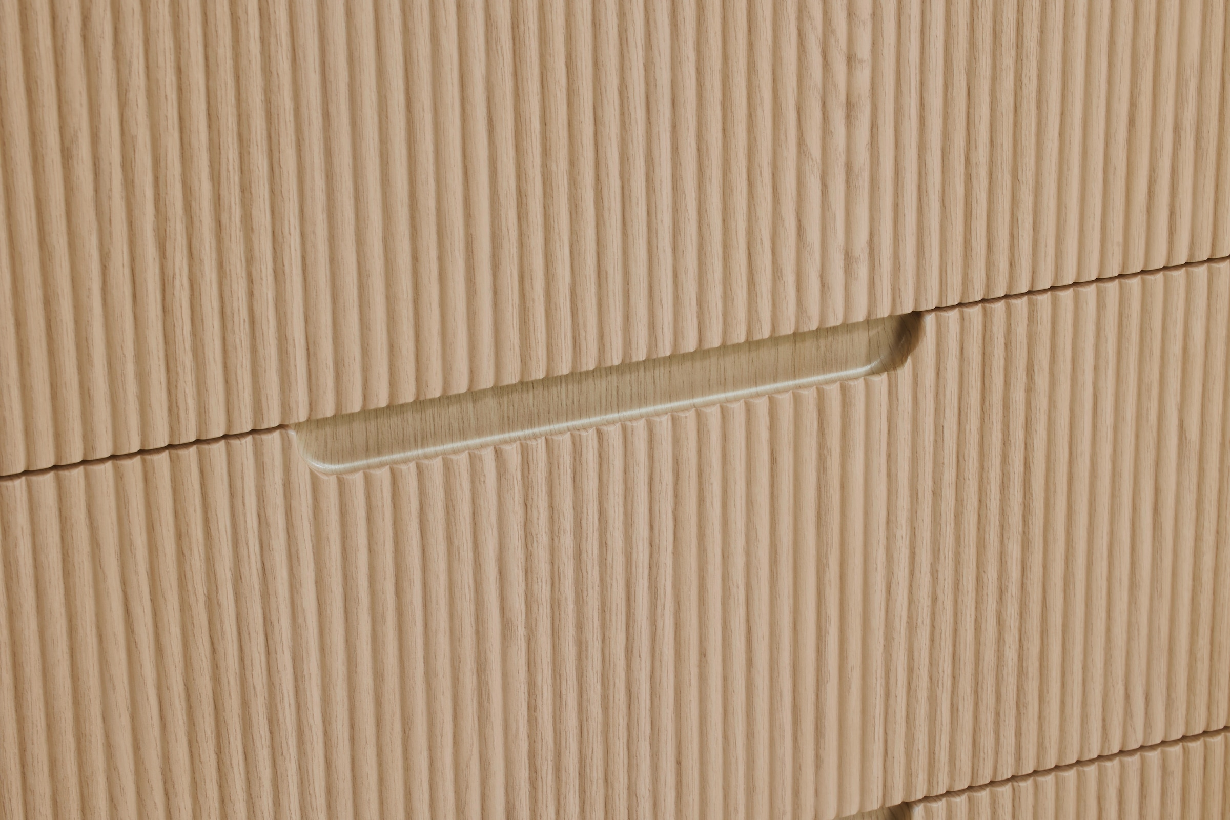 PAIDI Wickelkommode »JONTE in Beige & Eichefarben, 3 Schubladen mit Soft-Close, Vollauszug« bis 50 kg Kommode 124 cm Breite, Wickeltisch mit Massivholz-Füßen 124 cm