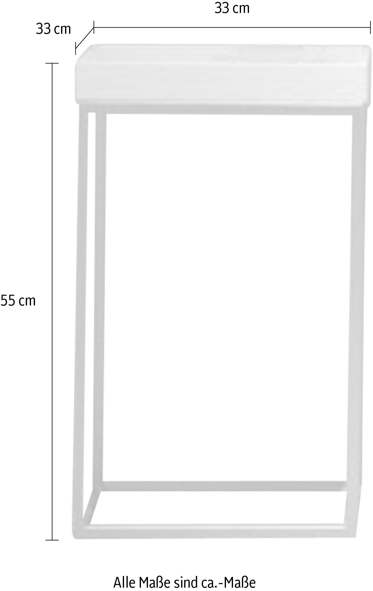 jankurtz Beistelltisch »pino«, in verschiedenen Gestellfarben, Höhe 55 cm