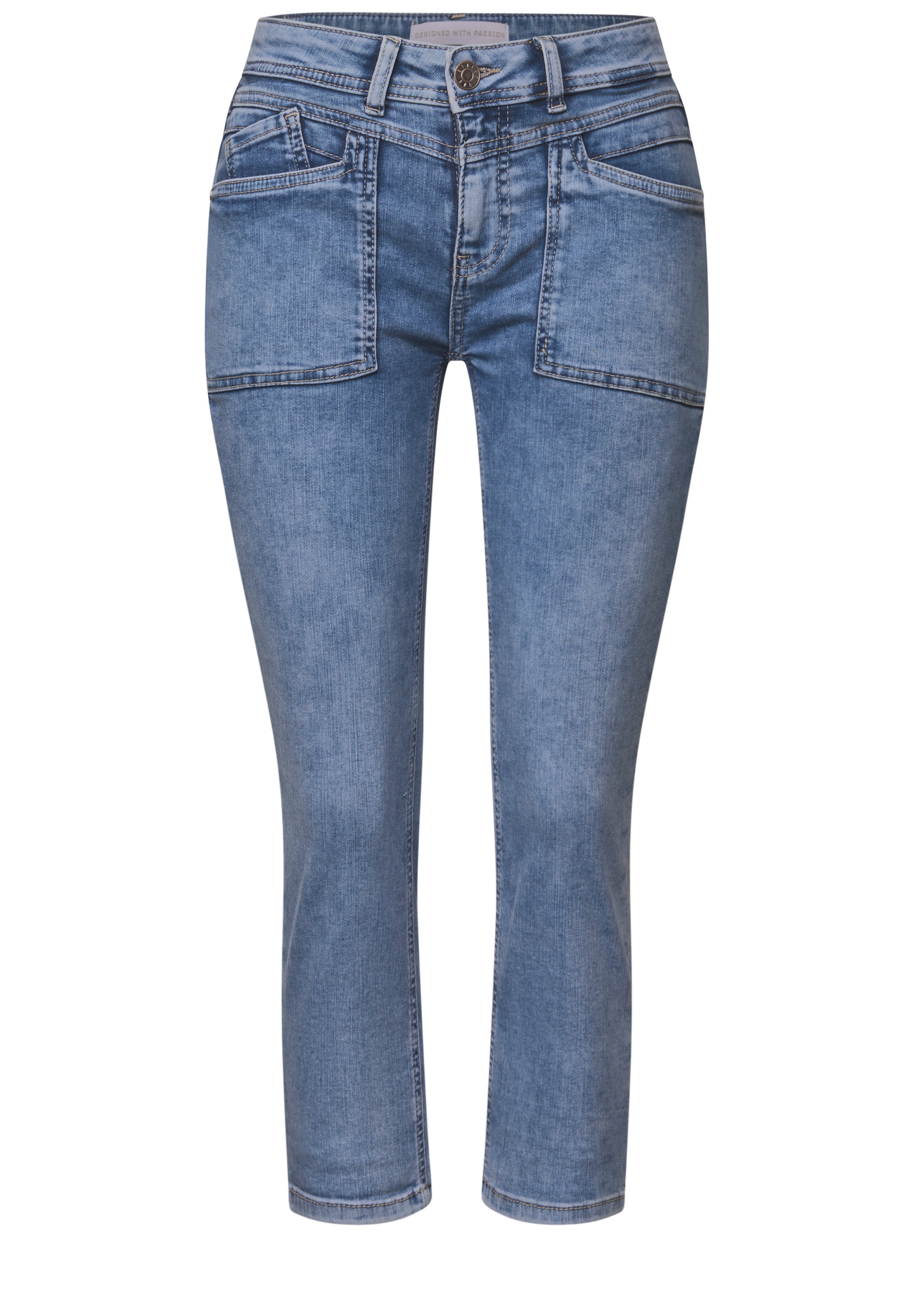 STREET ONE Slim-fit-Jeans, Middle Waist