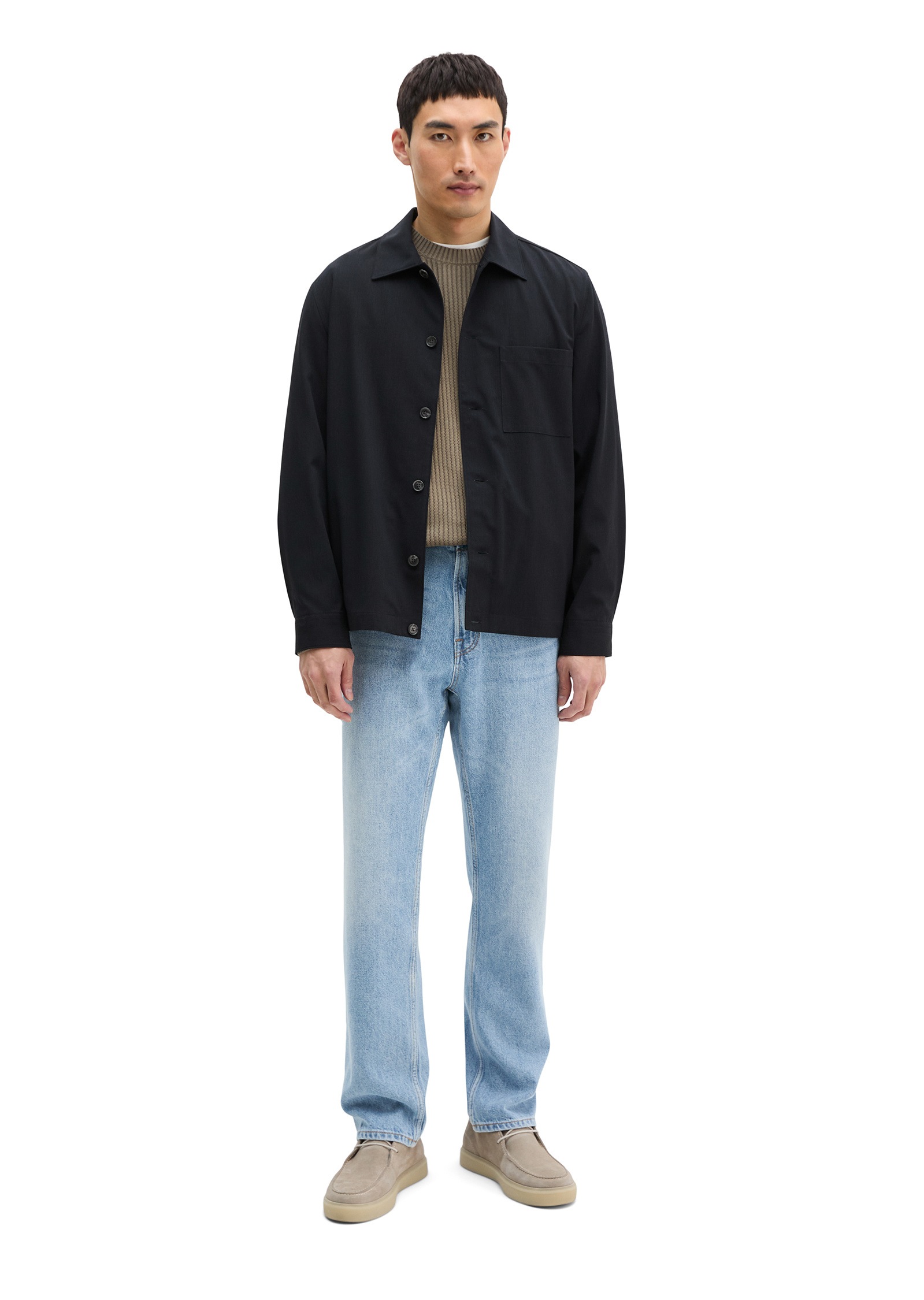 Marc O'Polo Kurzjacke »aus sommerlichem Woll-Mix« ohne Kapuze