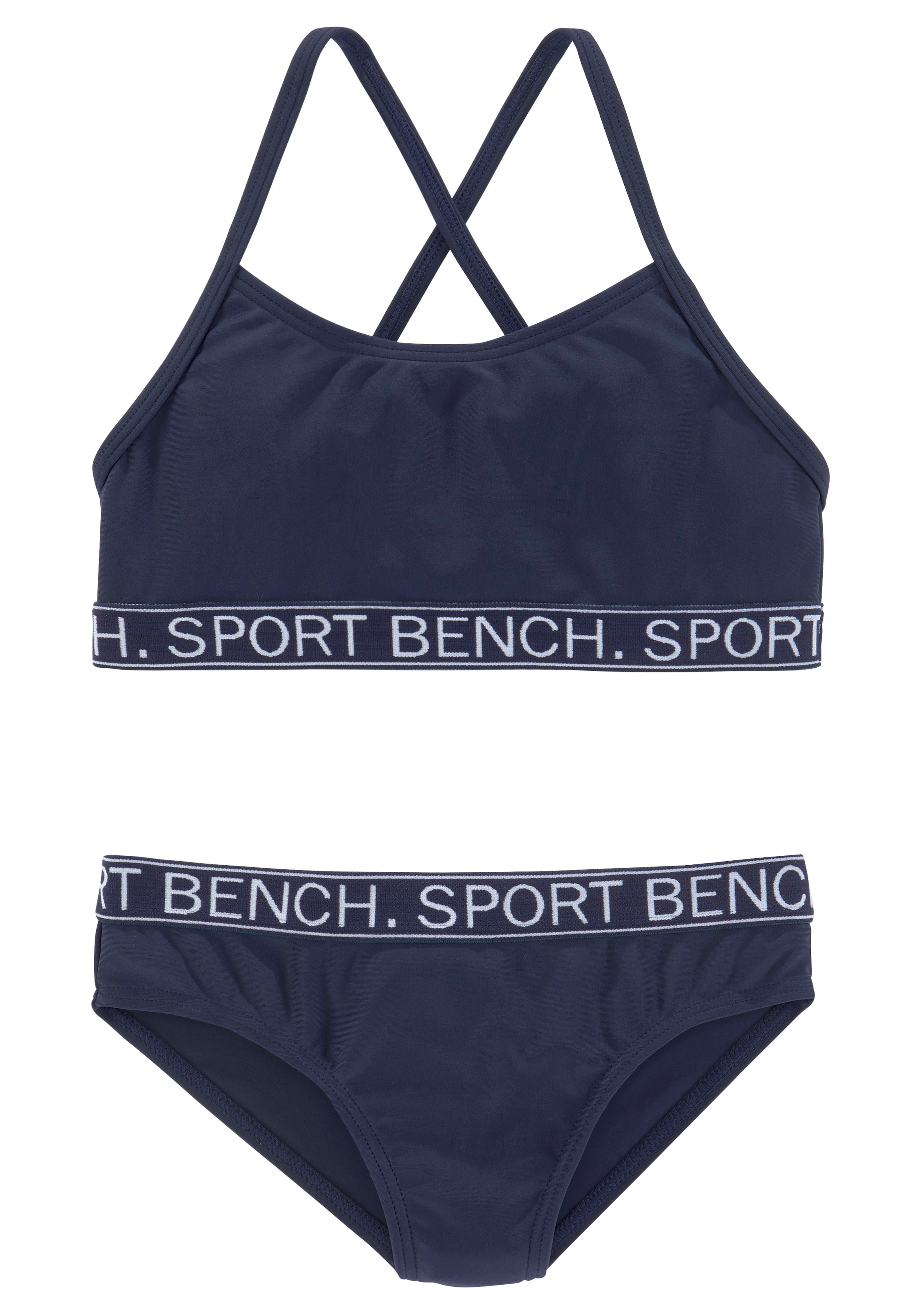 Bench. Bustier-Bikini »Yva Farben Design und | in BAUR Kids«, sportlichem für ▷