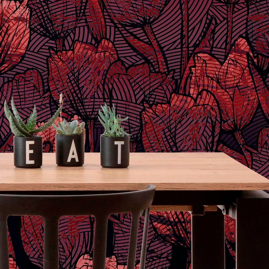 Komar Vliestapete »Digitaldruck Vlies -  Tulipe - Größe 400 x 280 cm« bedruckt glatt Wohnzimmer, Schlafzimmer