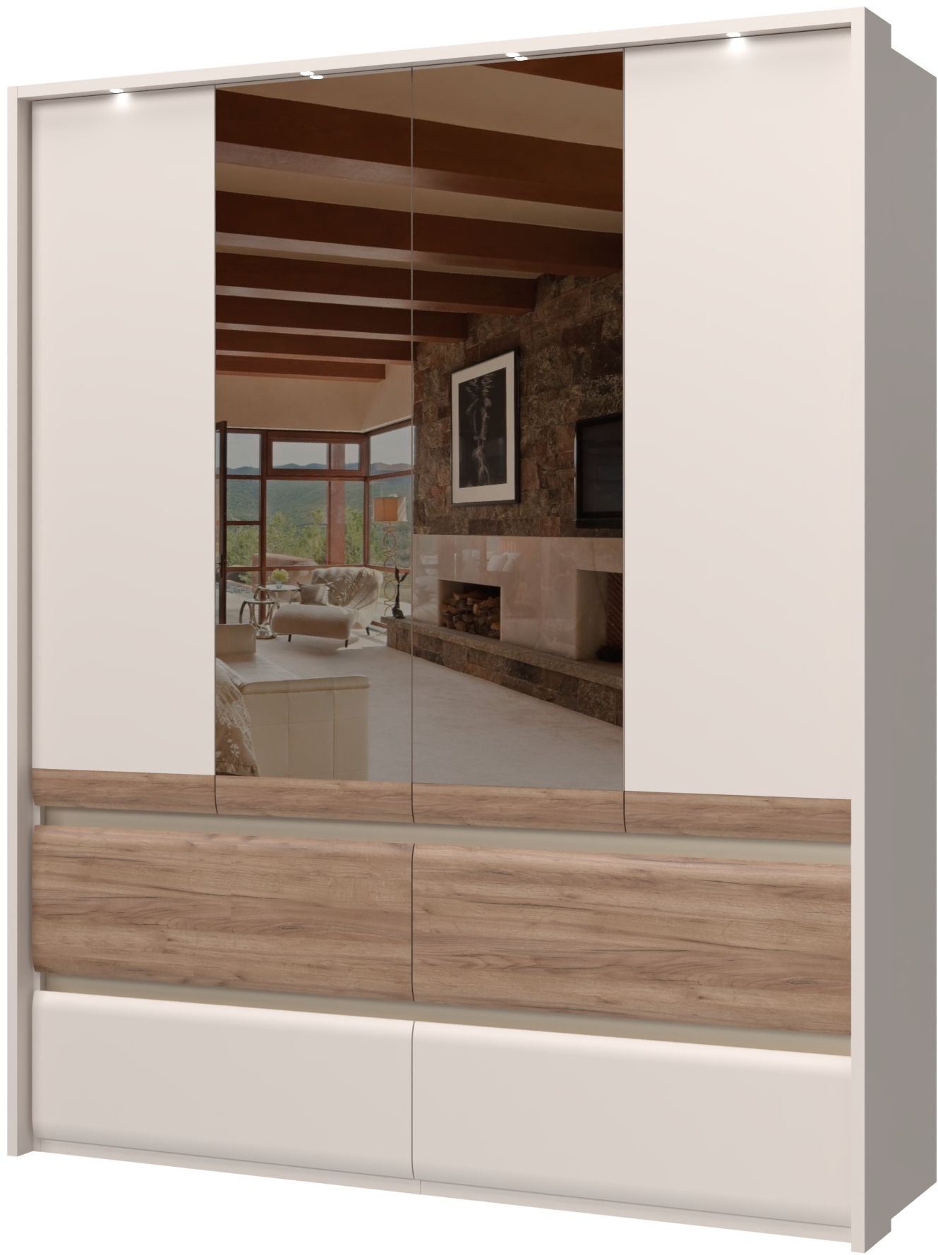 OTTO home Kleiderschrank "Invictus, UV lackiert, FSC-zertifiziert, grifflos günstig online kaufen