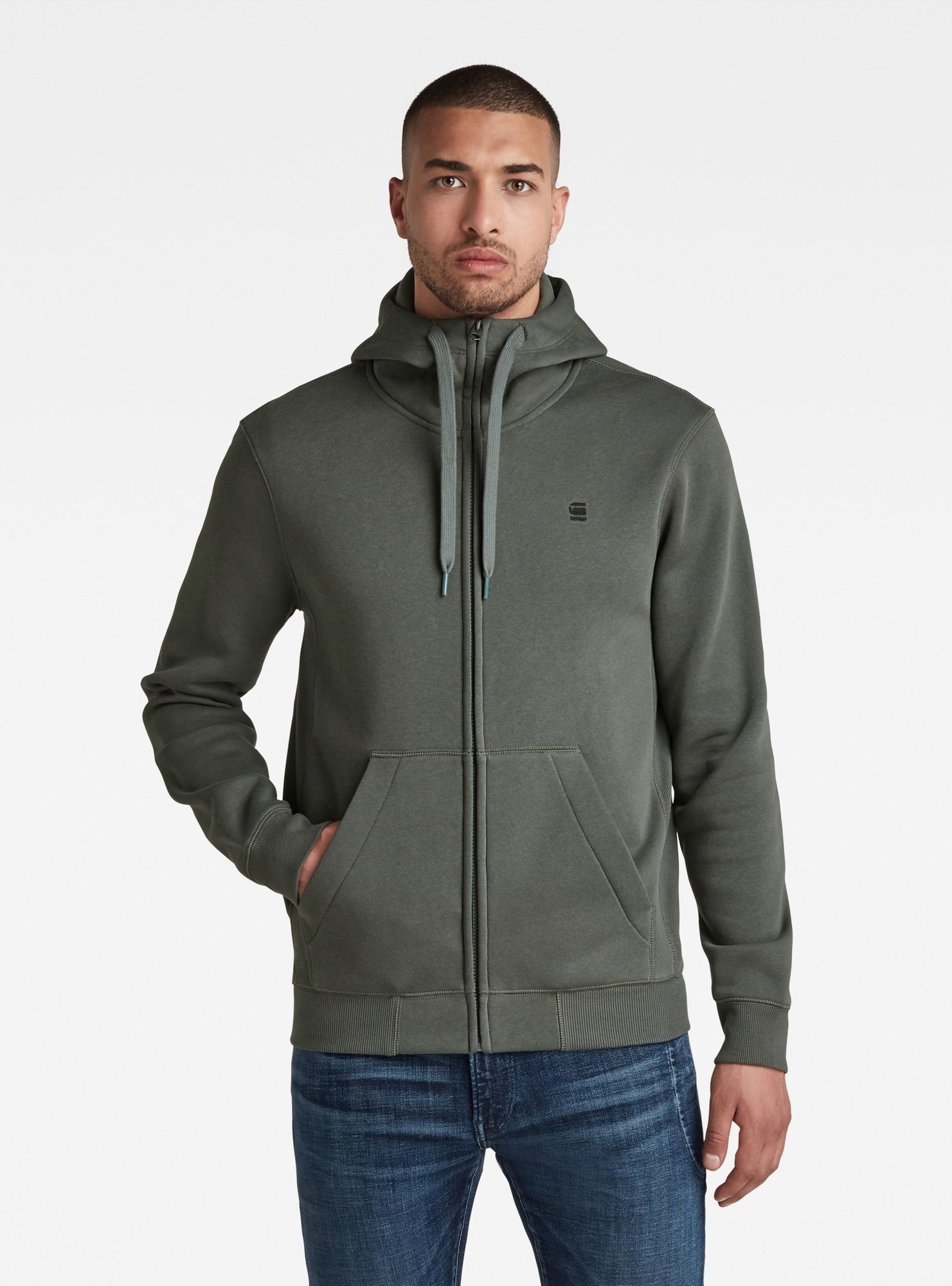 G-STAR Kapuzenpullover "Premium Core Hooded Zip Sweater" günstig online kaufen