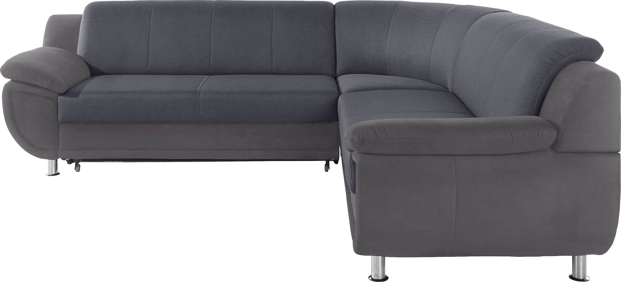 TRENDMANUFAKTUR Ecksofa »Rondo 3, zeitlos und modern, im Materialmix, L-Form«, wahlweise Federkern für hohen Sitzkomfort, wahlweise Bettfunktion