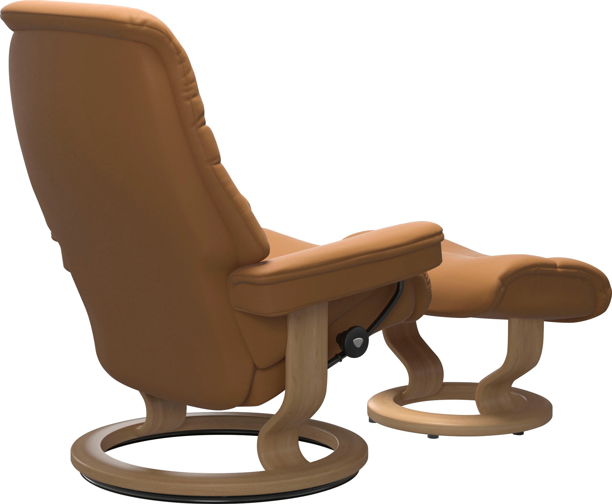 Thumbnail - Stressless Relaxsessel "Sunrise", (Set, Relaxsessel mit Hocker), mit Classic Base, Größe M, Gestell Eiche
