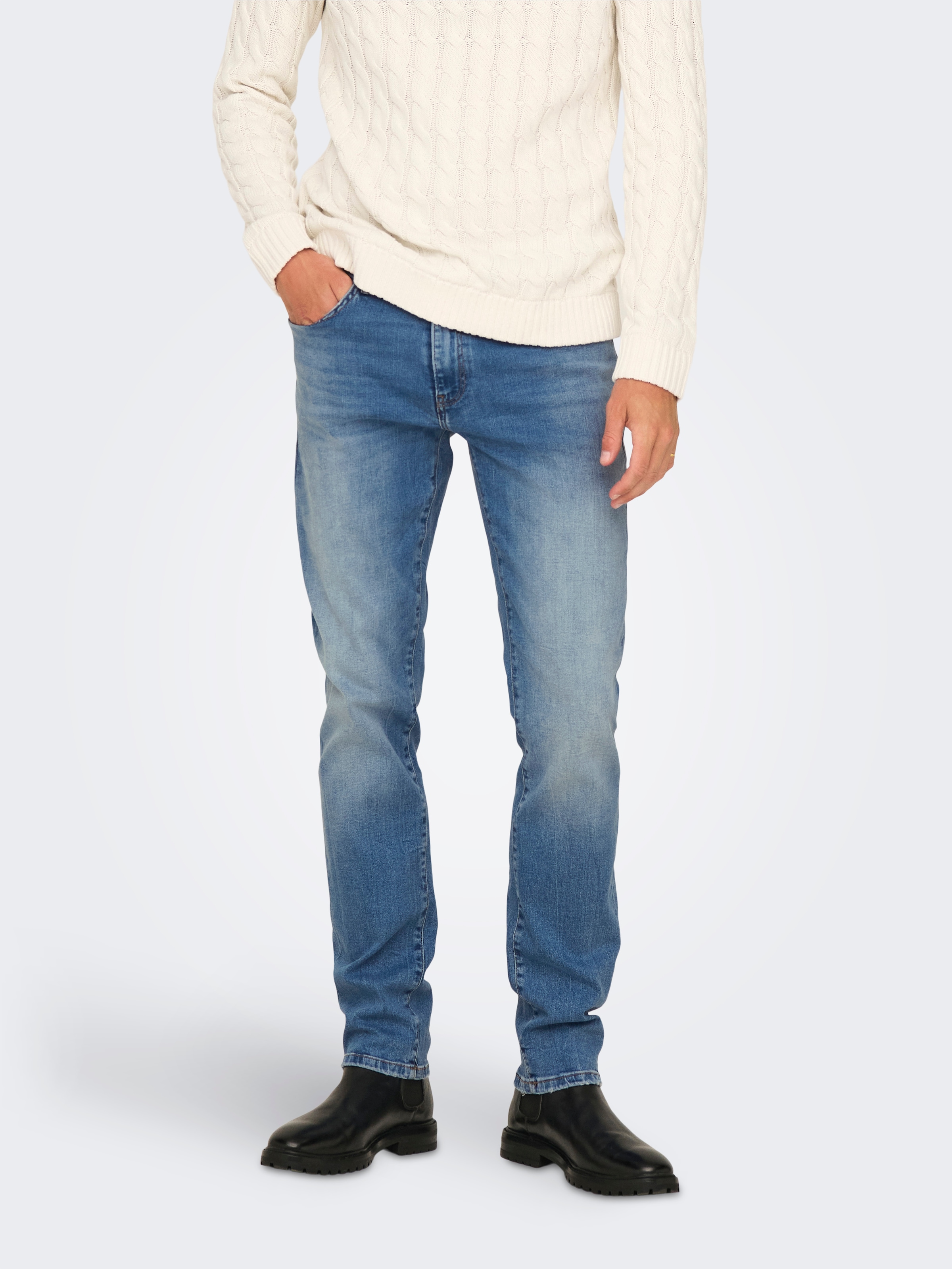 ONLY & SONS Regular-fit-Jeans "ONSWEFT REGULAR MAT DNM NOOS"