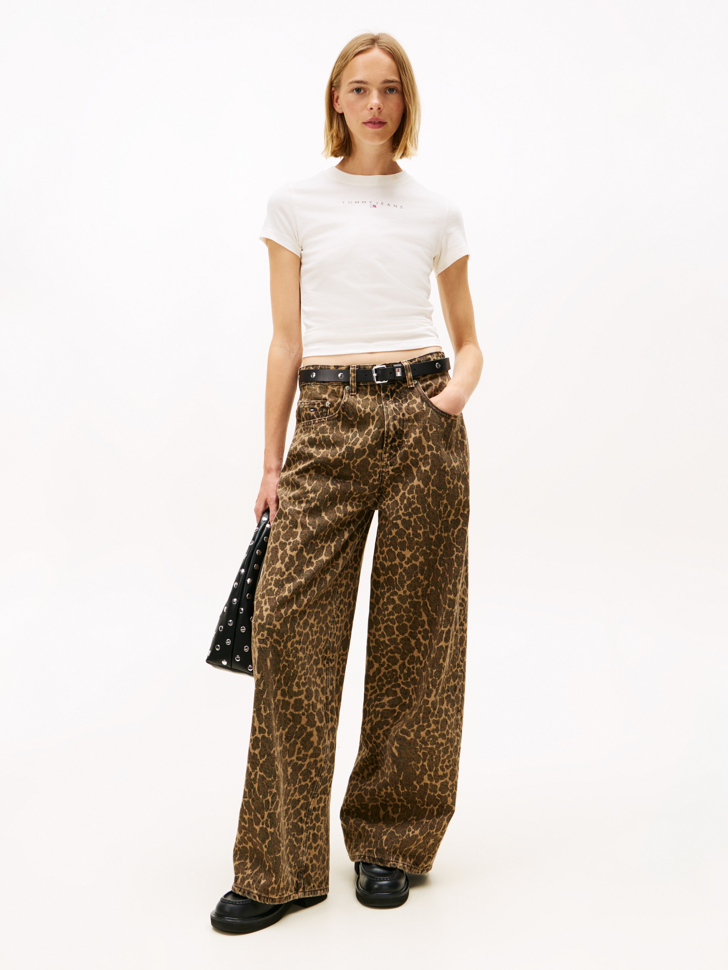 Thumbnail - Tommy Jeans Kurzarmshirt "TJW SLIM BLING LINEAR TEE EXT"