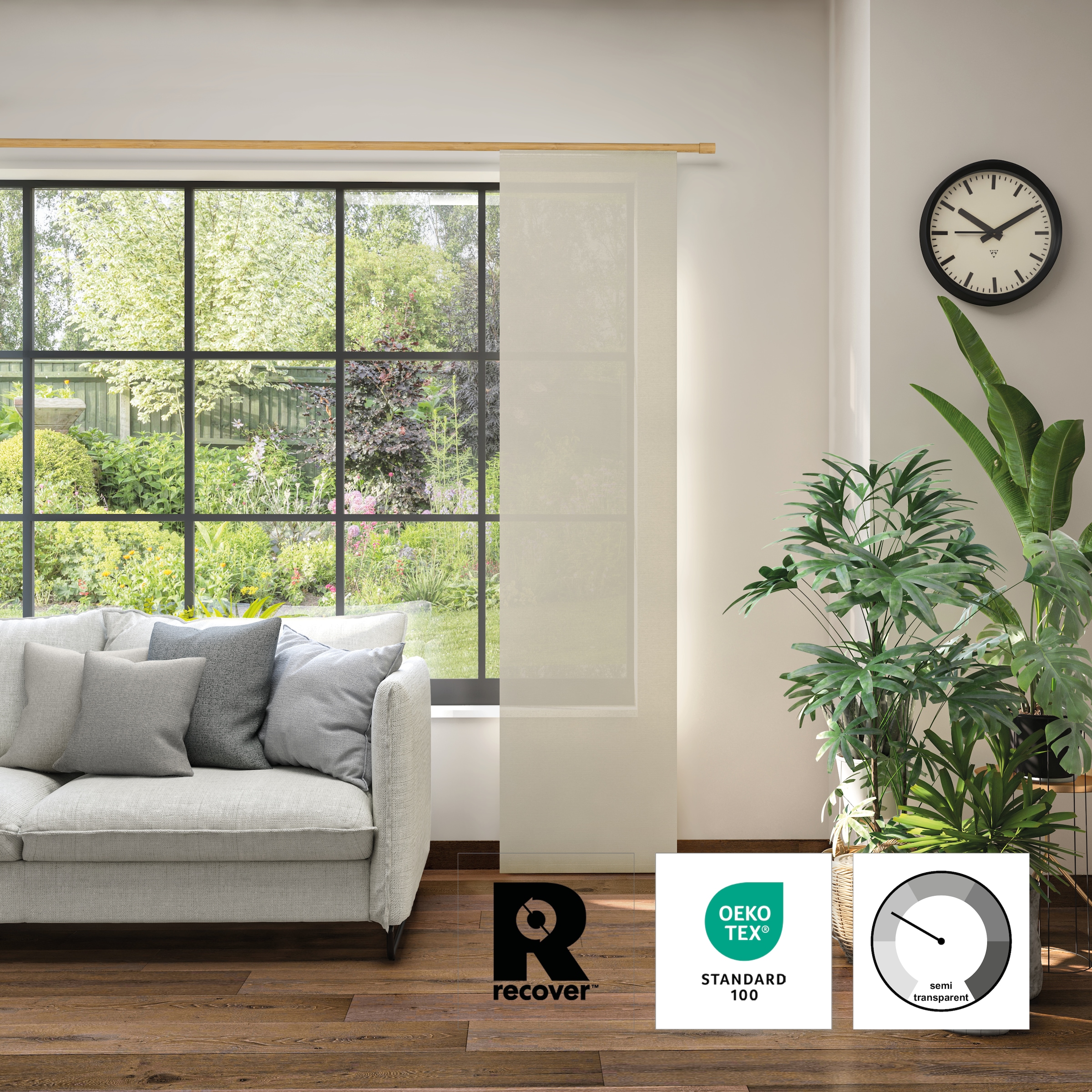 Neutex for you! Schiebegardine »Alora Eco« Paneelwagen 1 Stk. tlg.