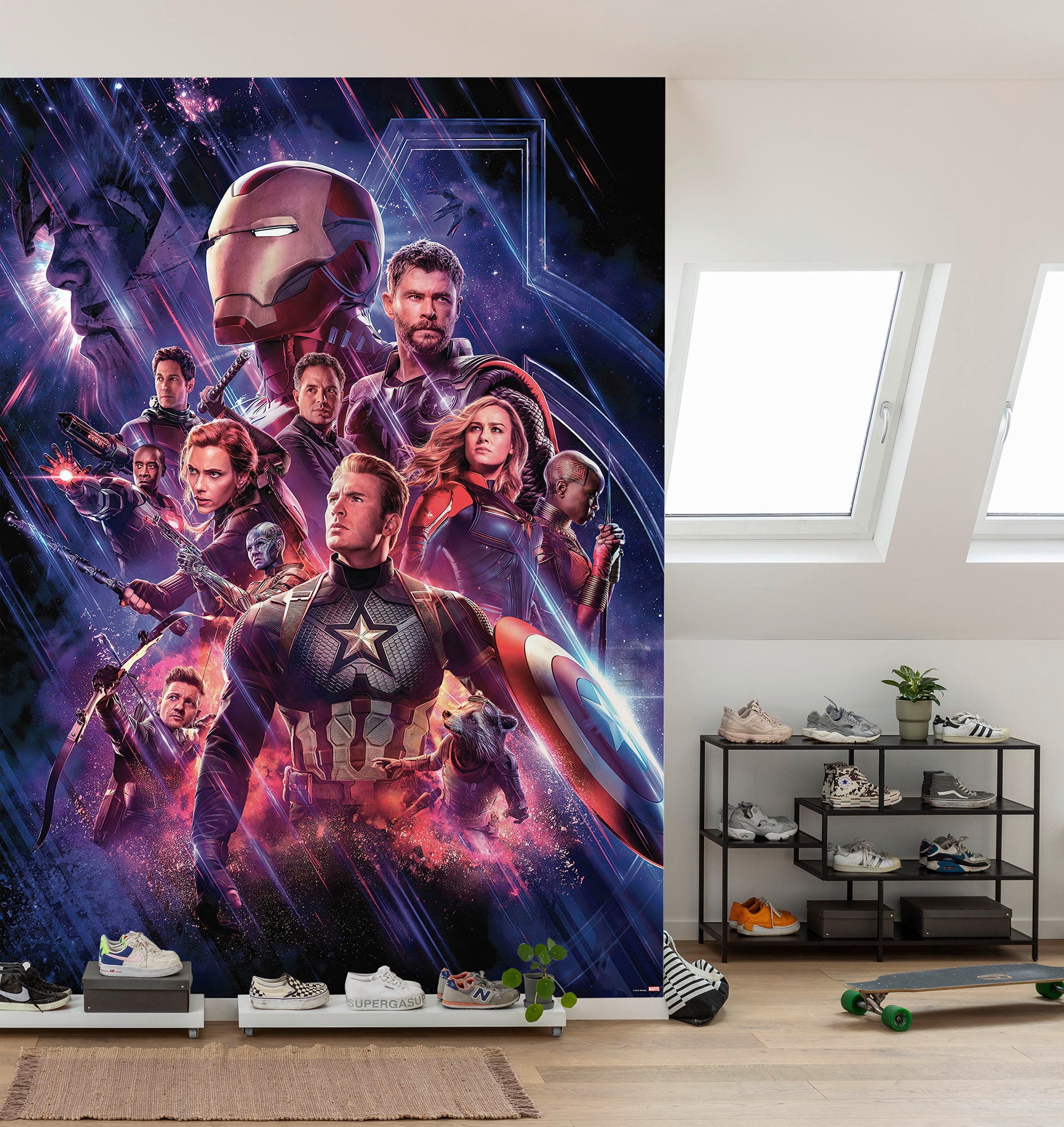 Komar Fototapete »Avengers Endgame Movie Poster«, 184x254 cm (Breite x Höhe), inklusive Kleister