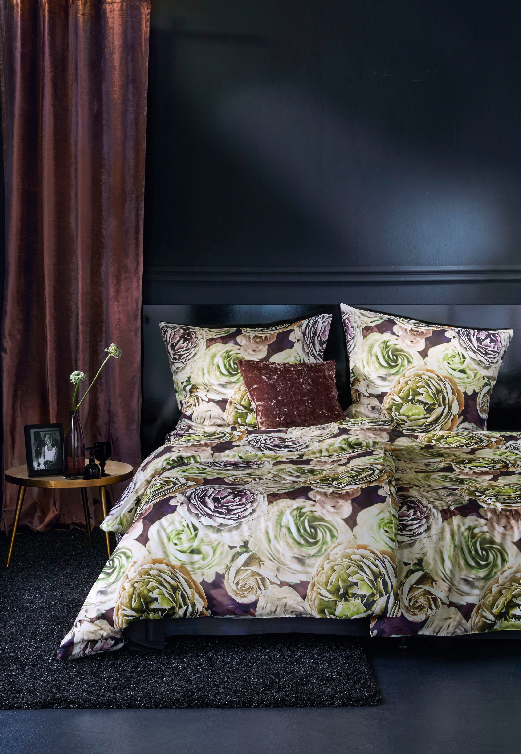 APELT Bettwäsche "Beatrice" 2 Stk. exklusives großformatiges Blumendesign s günstig online kaufen