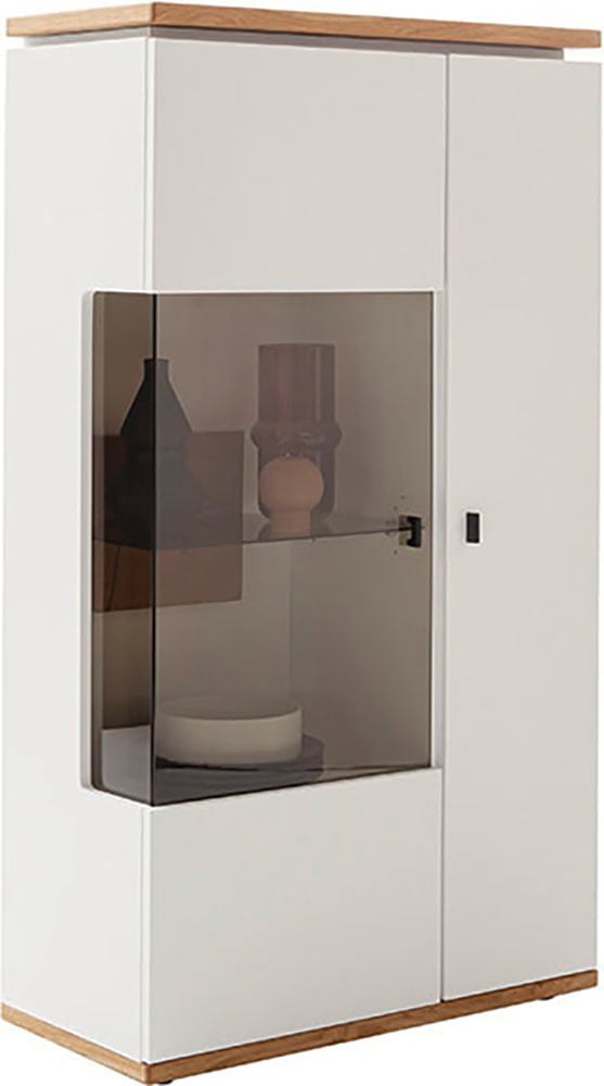 MCA furniture Highboard »Matadi Highboard« 1 Stk. tlg. Highboard, Weiß, Holzabsetzung, 2 Türen, gedämpft, B: 80cm