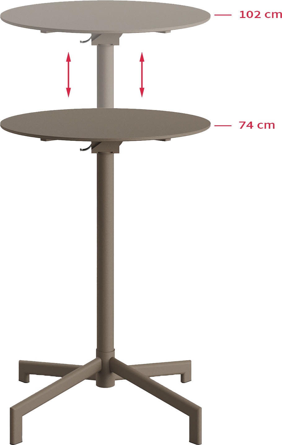 Best Stehtisch »Versa«, (Packung, 1 St.), Terrassen-/Stehtisch