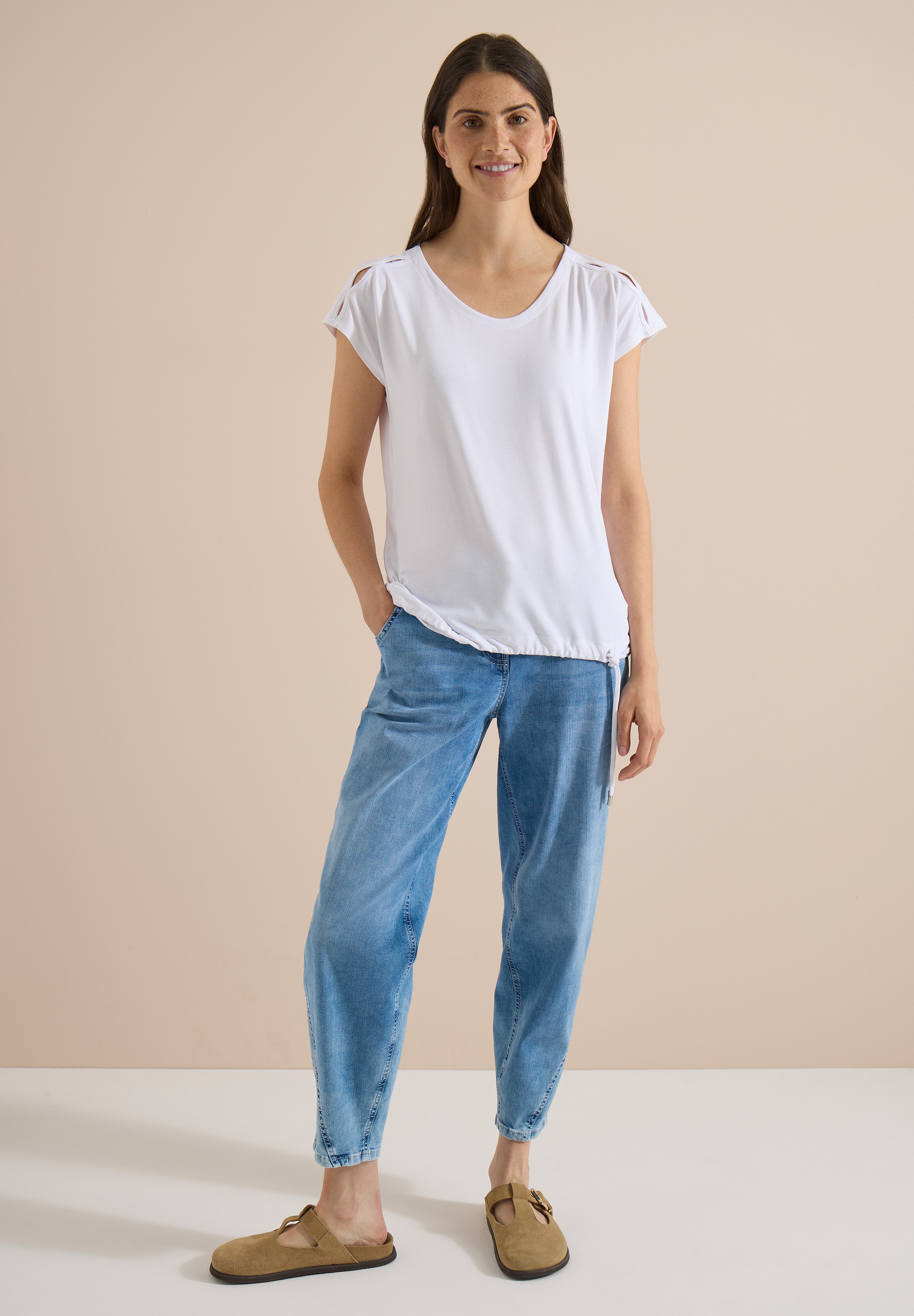 Cecil T-Shirt mit Cut-Out Detail
