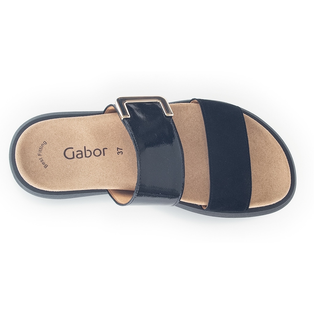 Gabor Pantolette, Plateau, Sommerschuh, Schlappen mit Best Fitting-Ausstattung