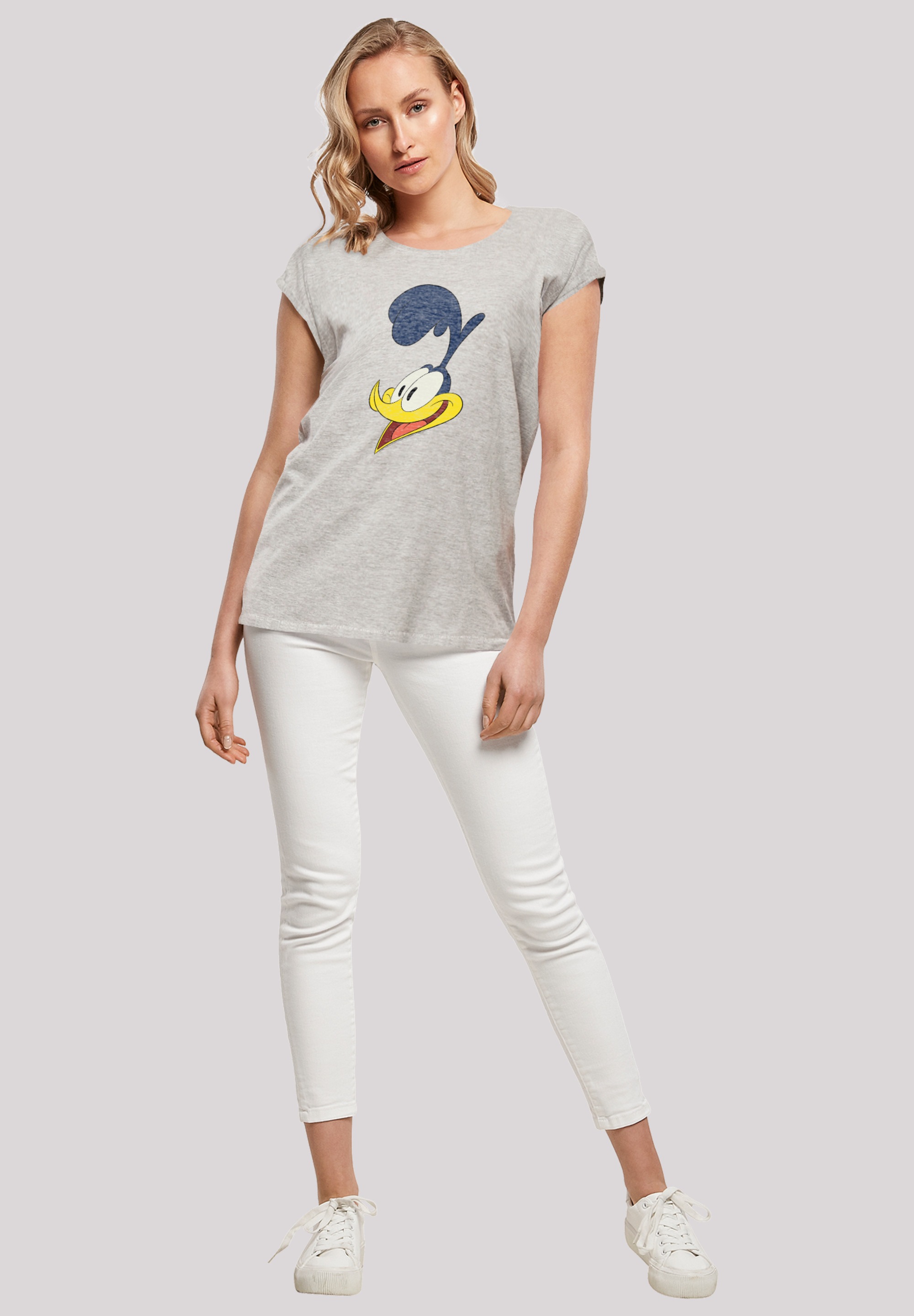 F4NT4STIC T-Shirt »Looney Tunes Road Runner Face«, Print
