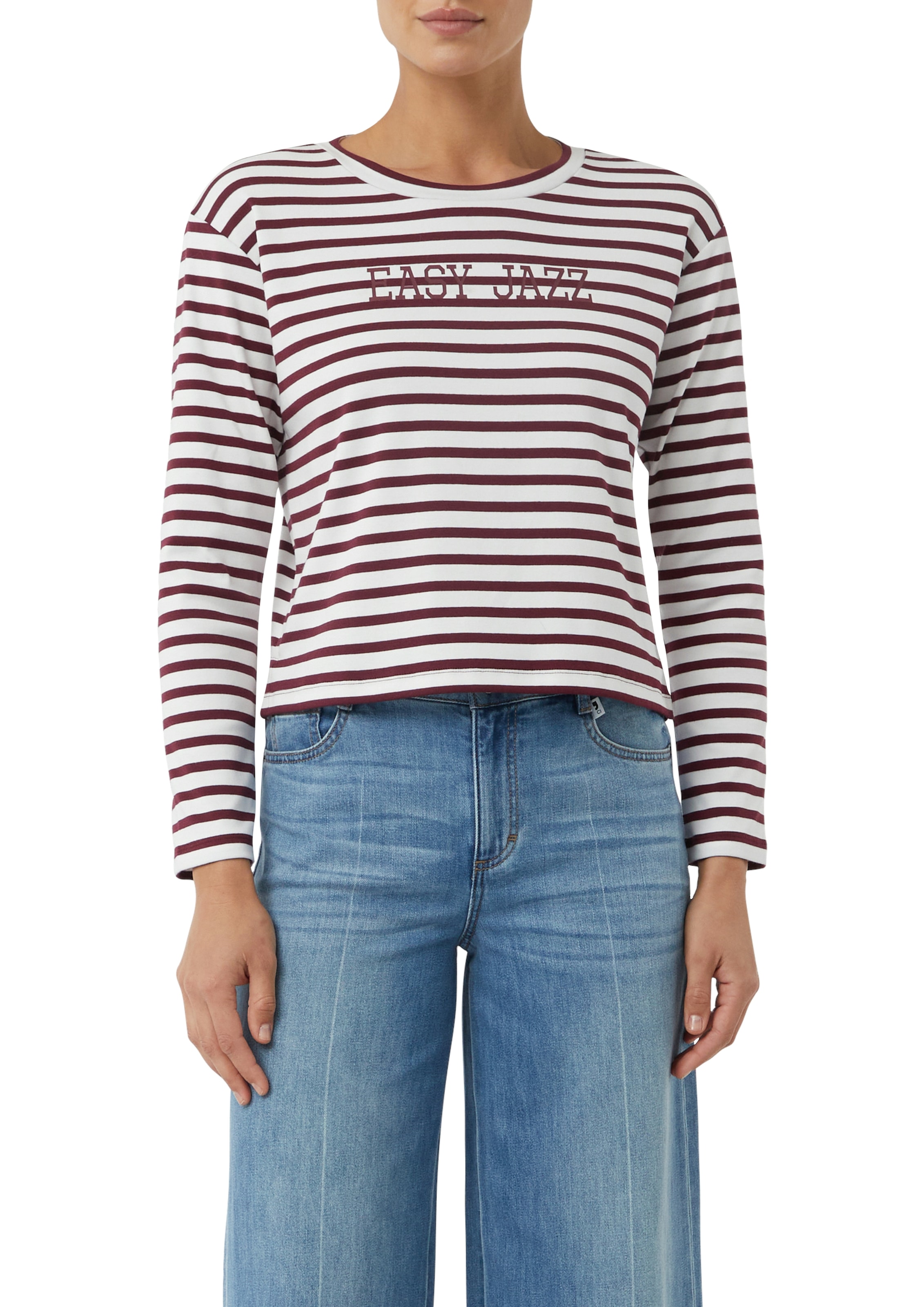 comma casual identity Sweatshirt, taillenbedeckt günstig online kaufen
