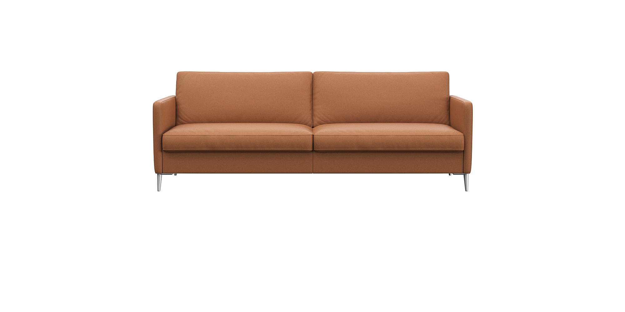 FLEXLUX 3-Sitzer "Fiore, super Sitzkomfort durch Kaltschaum im Sitz" schmale Armlehnen, Füße Alu