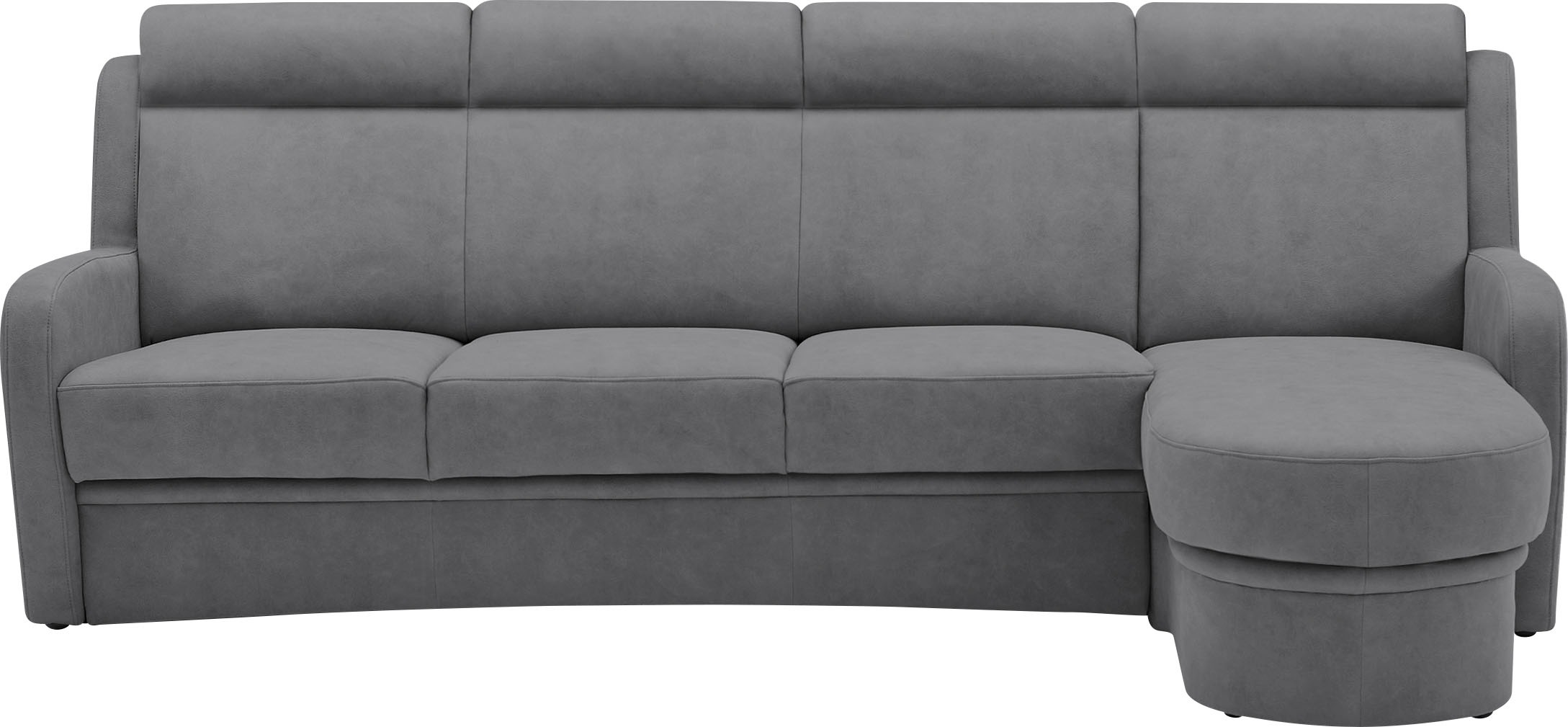 VILLA BECK Ecksofa »Varese L-Form«, (2 St.), Kopfteilverstellung, wahlweise mit Sitzvorzug, in Sitzhöhe 46 cm