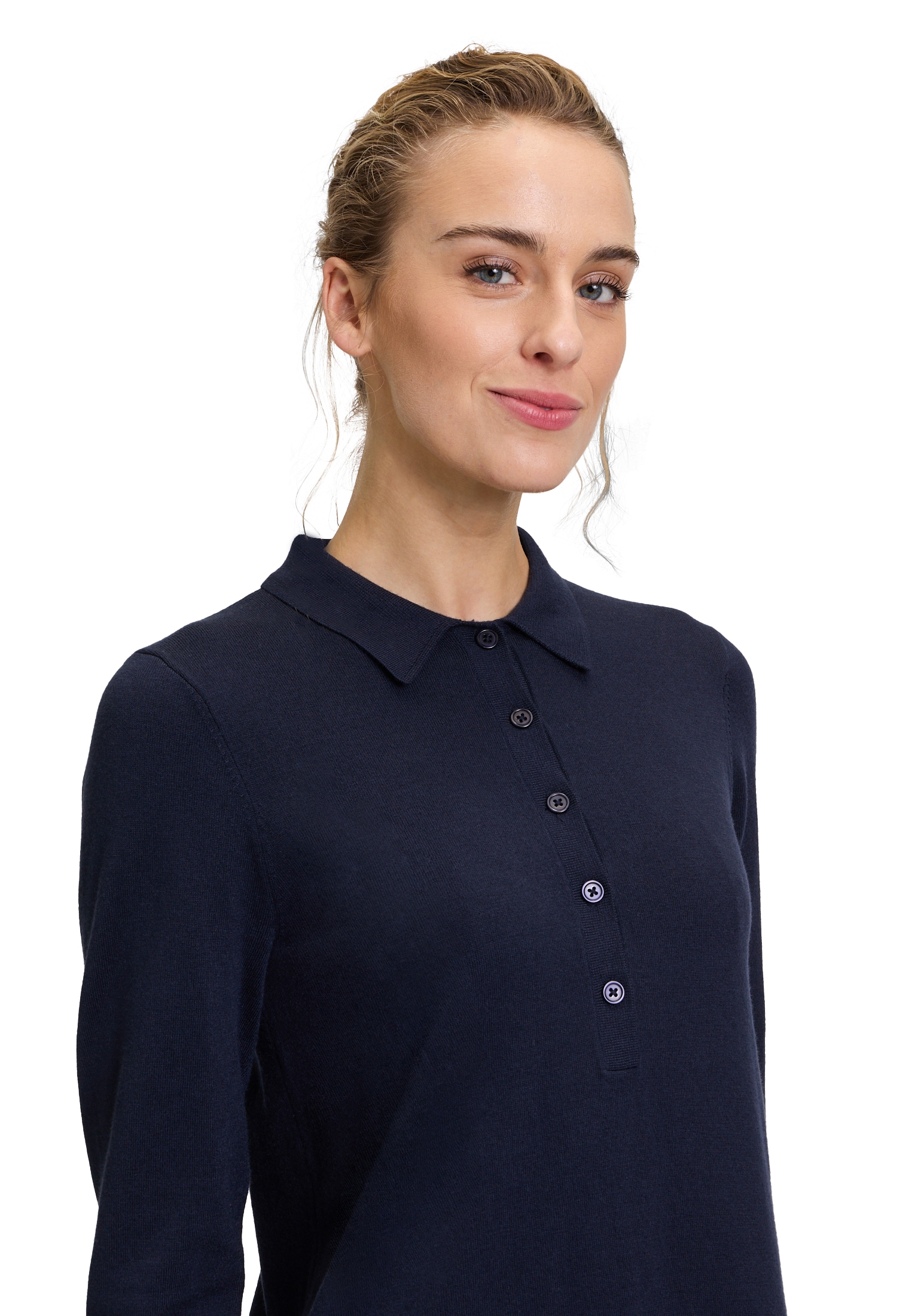 Vera Mont Strickkleid »Vera Mont Damen Strickkleid mit Knopfleiste«, Rippbündchen