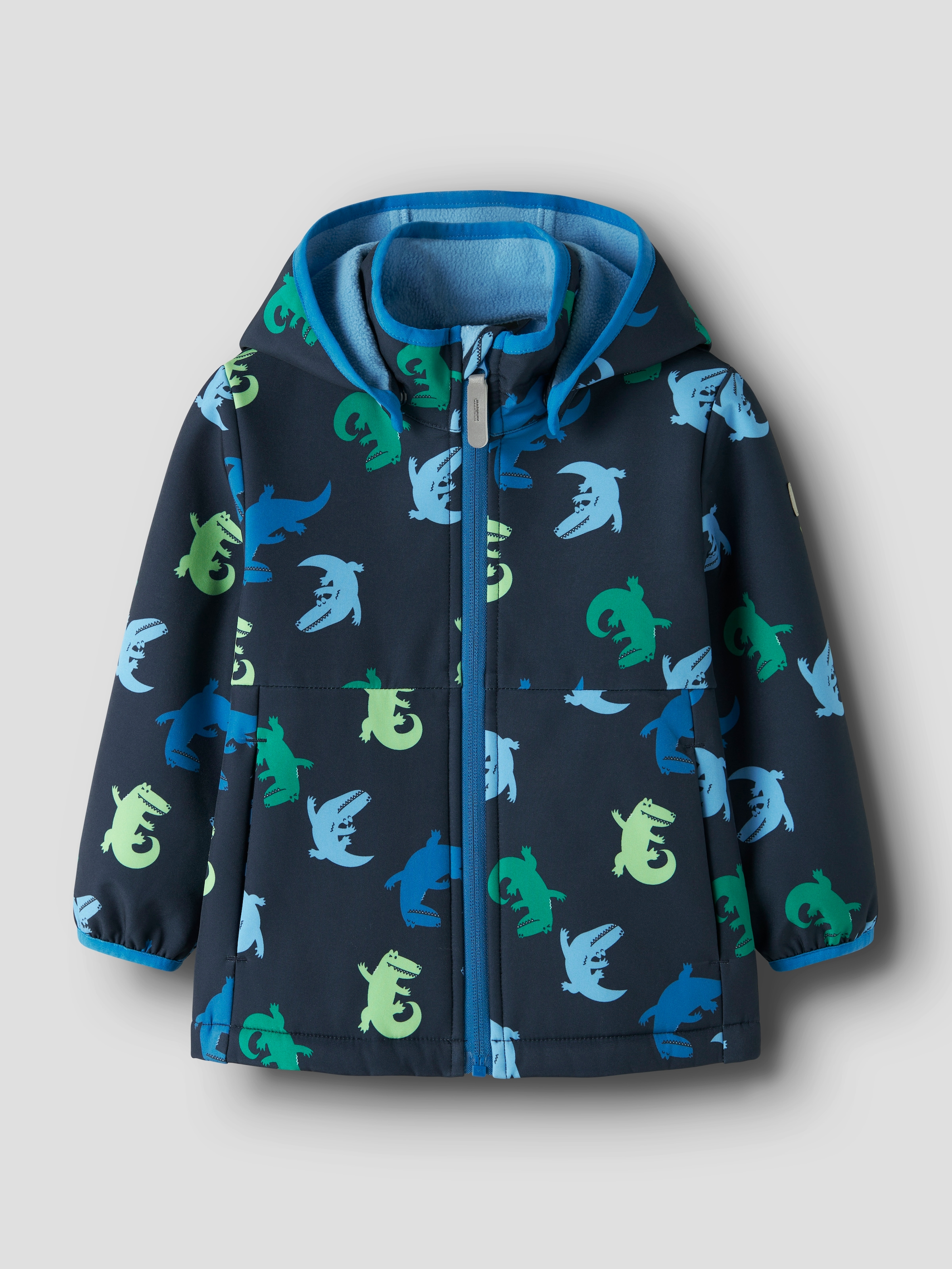 Name It Softshelljacke »NMMMALTA05 SOFTSHELL JACKET AOP FO« mit Kapuze Dekorative, reflektierende Details