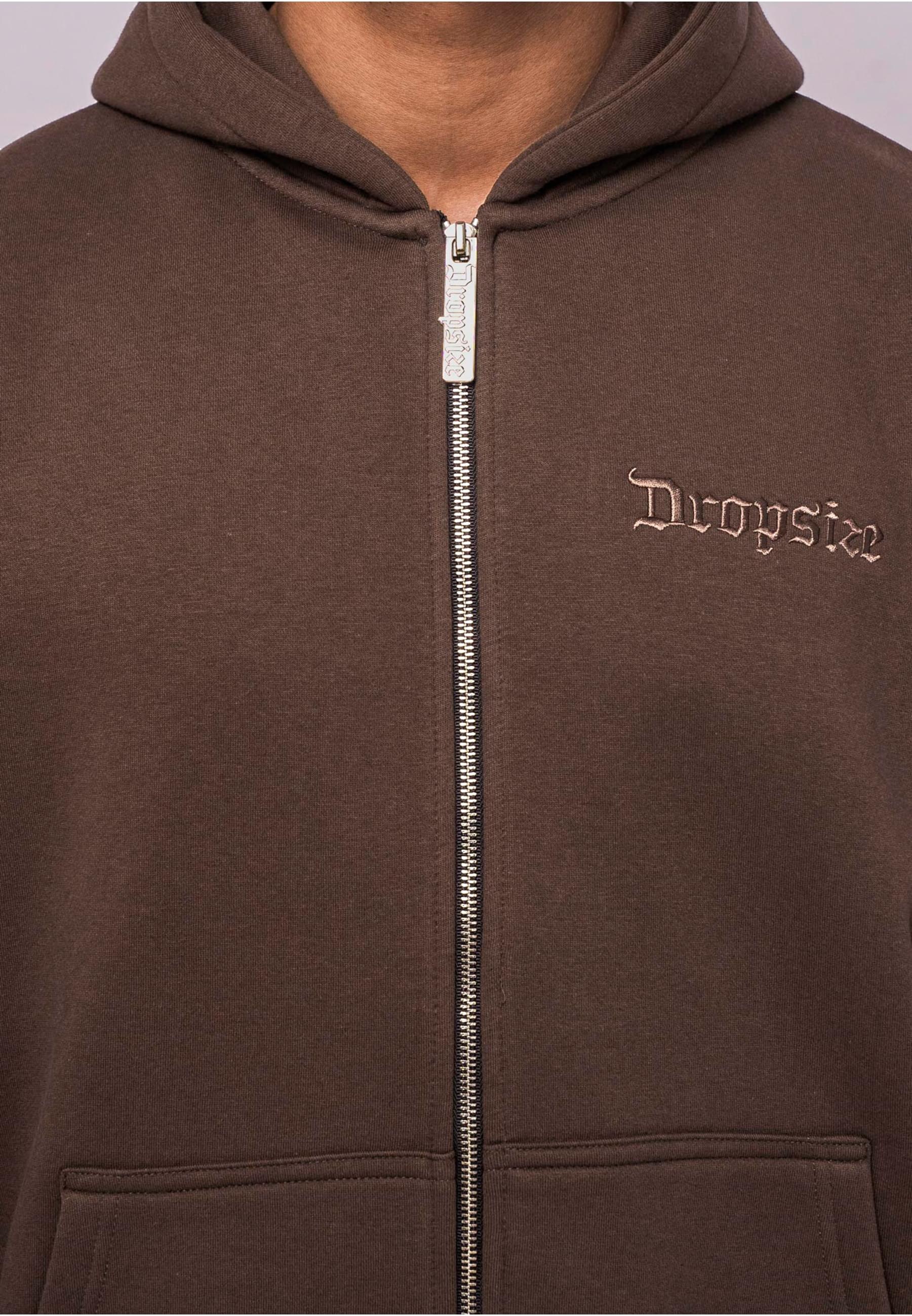 Dropsize Sweatjacke »Dropsize Herren Super Heavy Oversized Zip-Hoodie«