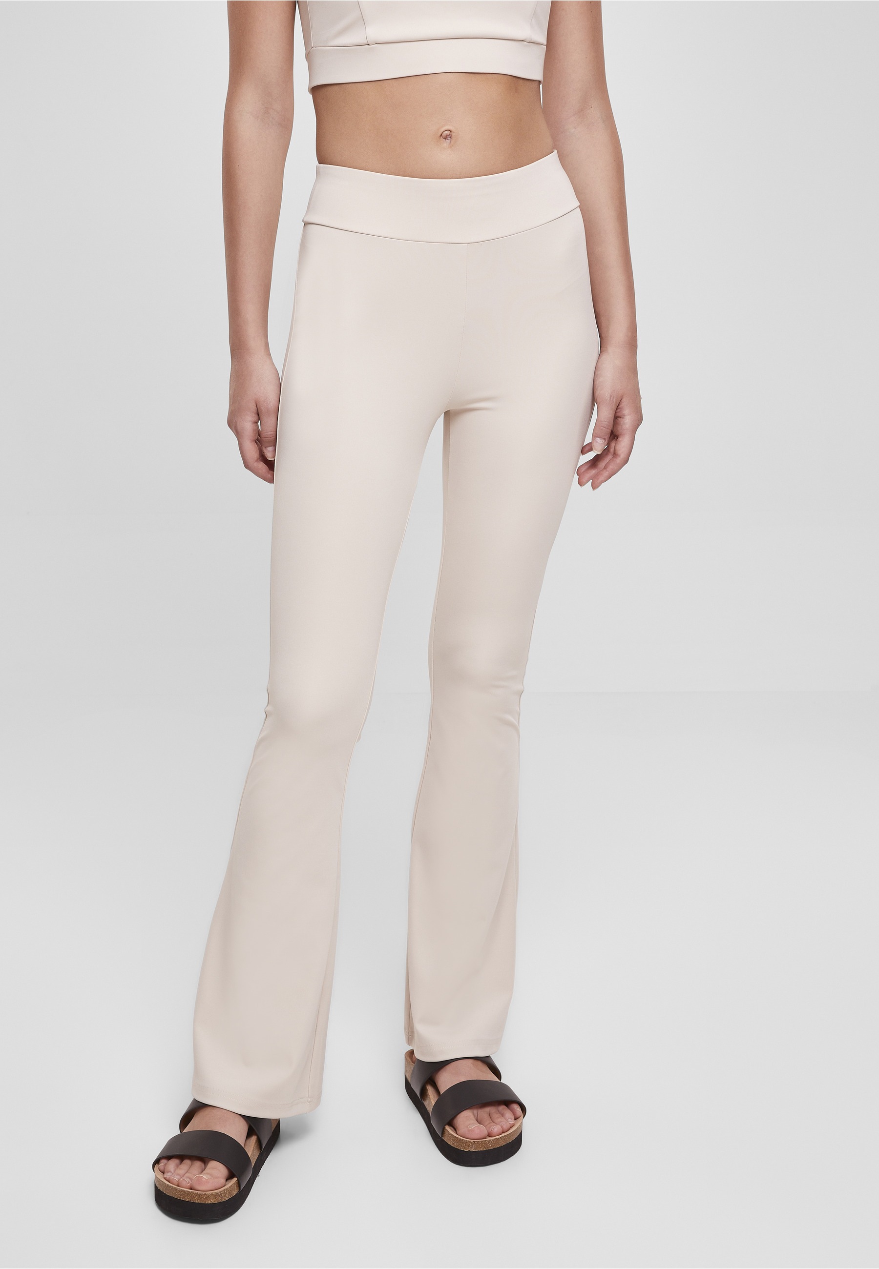 URBAN CLASSICS Leggings »Urban Classics Damen Ladies Recycled High Waist Flared Leggings«