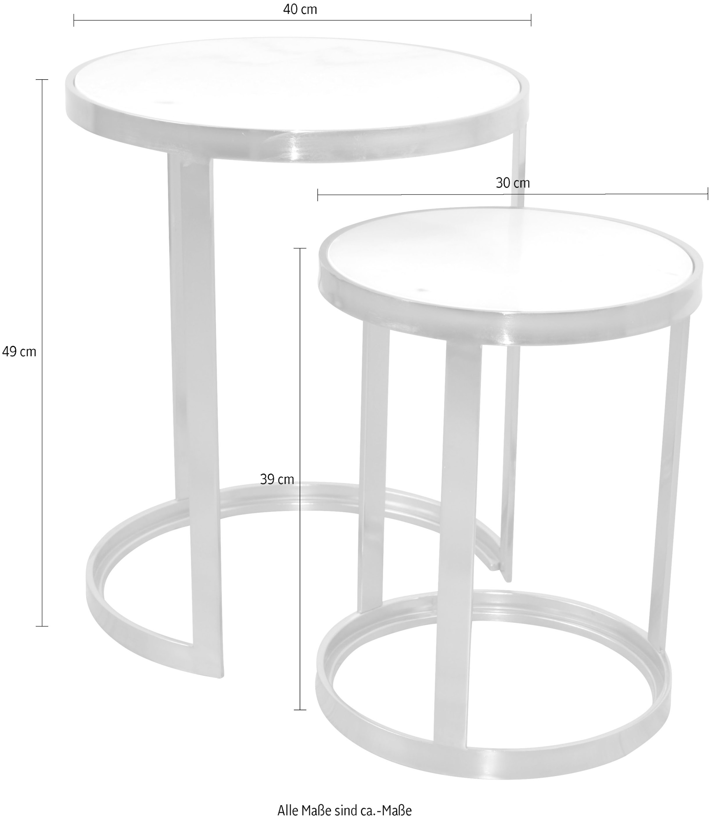 Home affaire Beistelltisch, (Set, 2 St.)