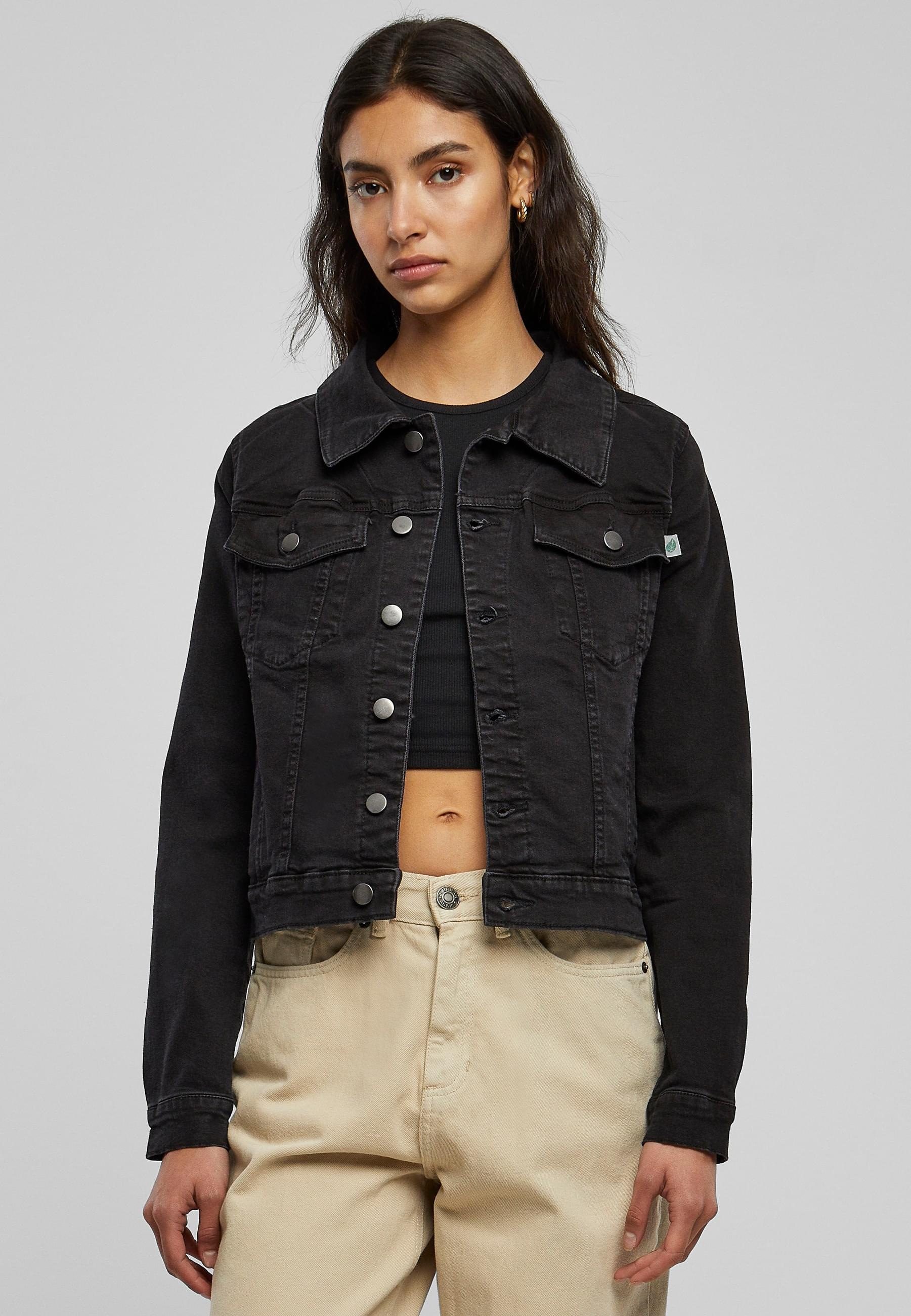 URBAN CLASSICS Jeansjacke »Urban Classics Damen Ladies Organic Denim Jacket«, (1 St.), ohne Kapuze