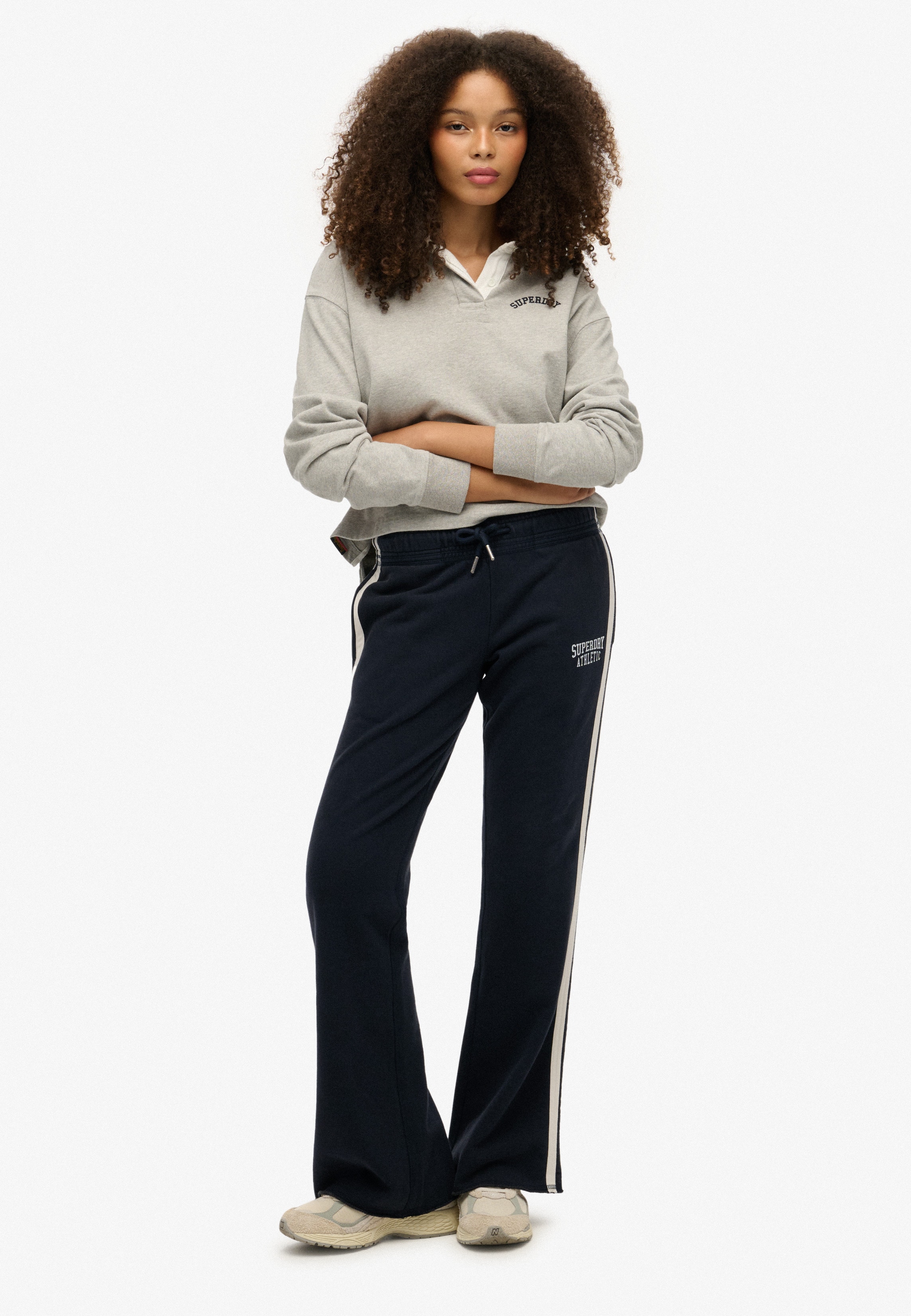 Thumbnail - Superdry Sweathose "ATHLETIC STRIPE FLARE JOGGER"