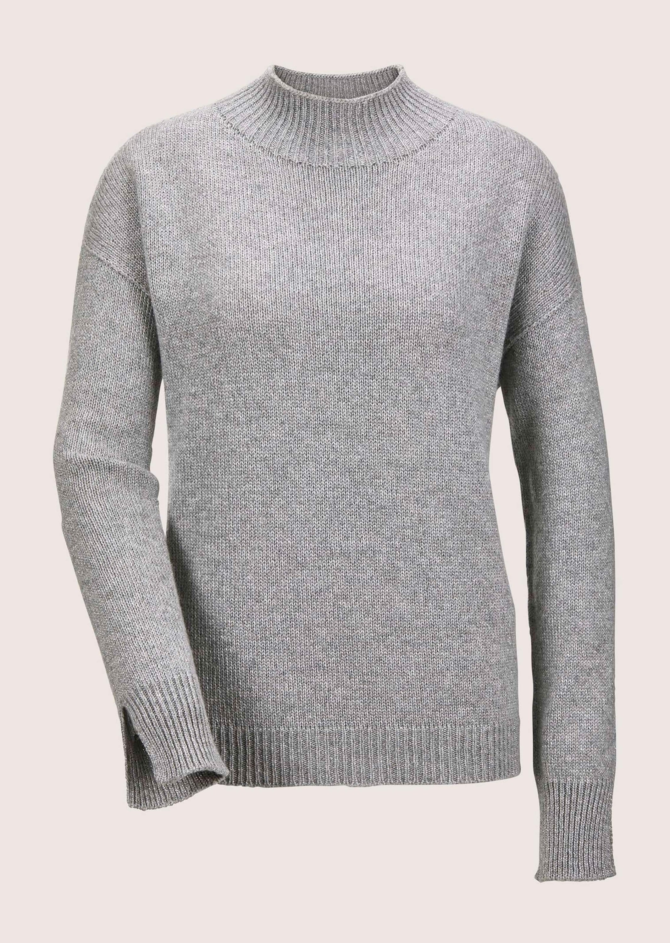 MADELEINE Longpullover "Pullover Langarm Stehkragen-Pullover"