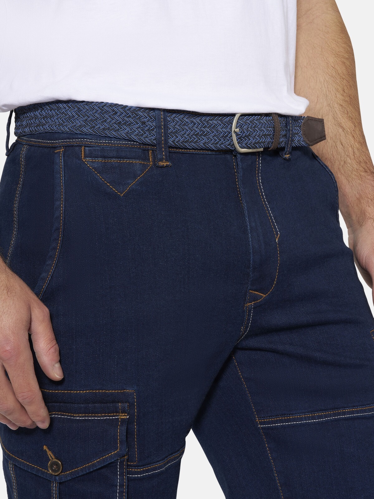 BABISTA ISANDRO Denim Bermuda Dark Blue 52 3