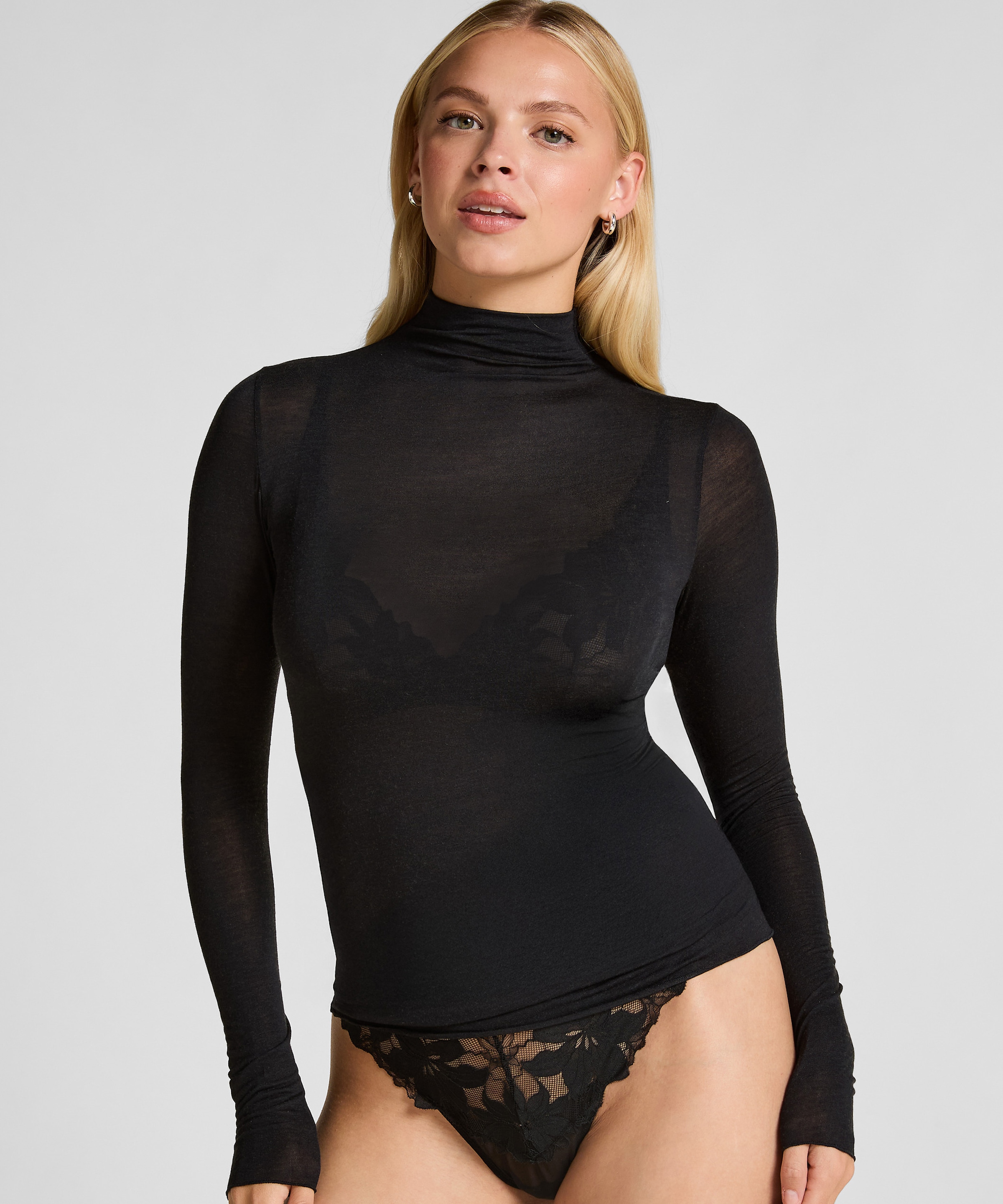 Hunkemöller Pyjama "super soft Turtleneck shirt with Cashmere" günstig online kaufen