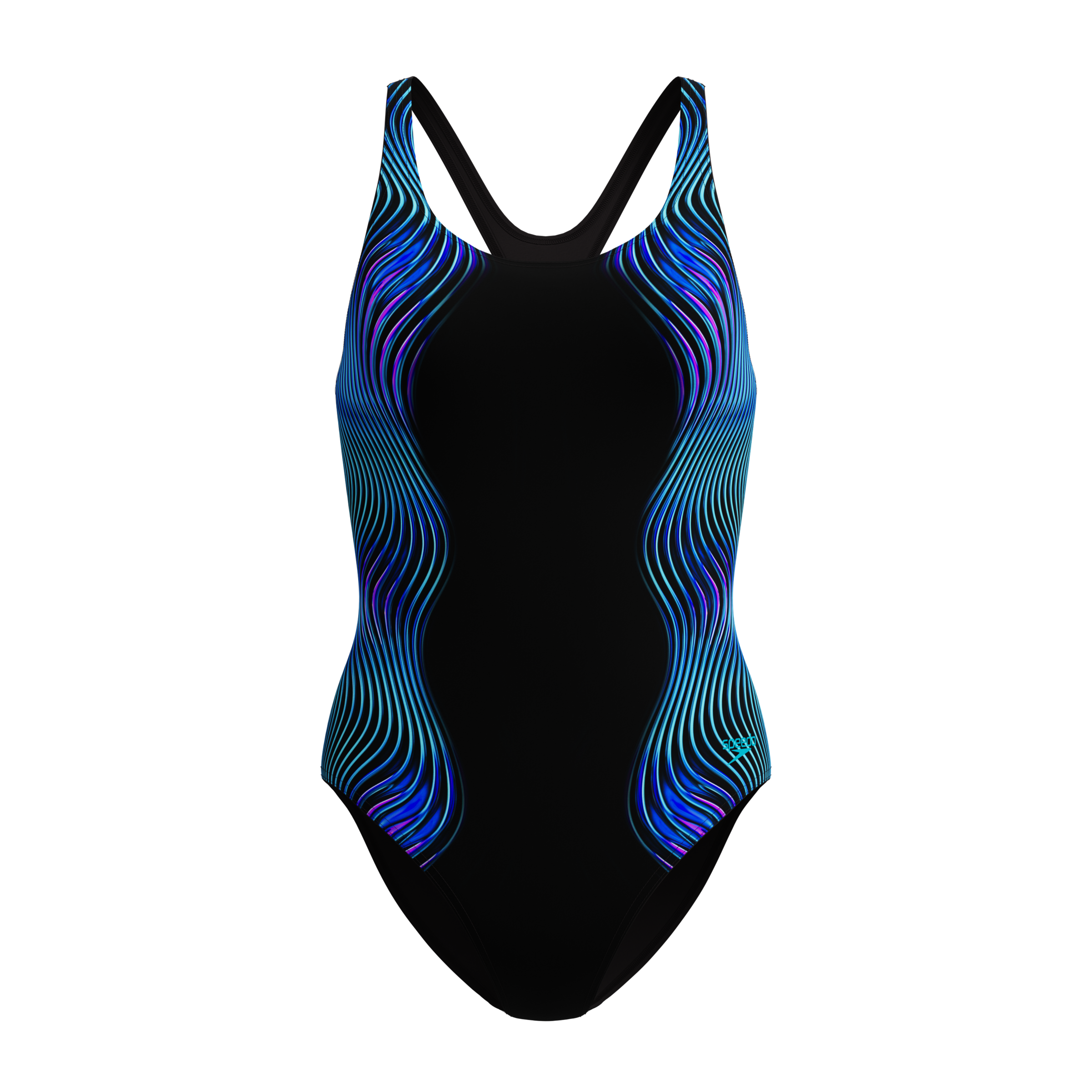 Speedo Maillot de bain imprimé Medalist pour femmes gris   44