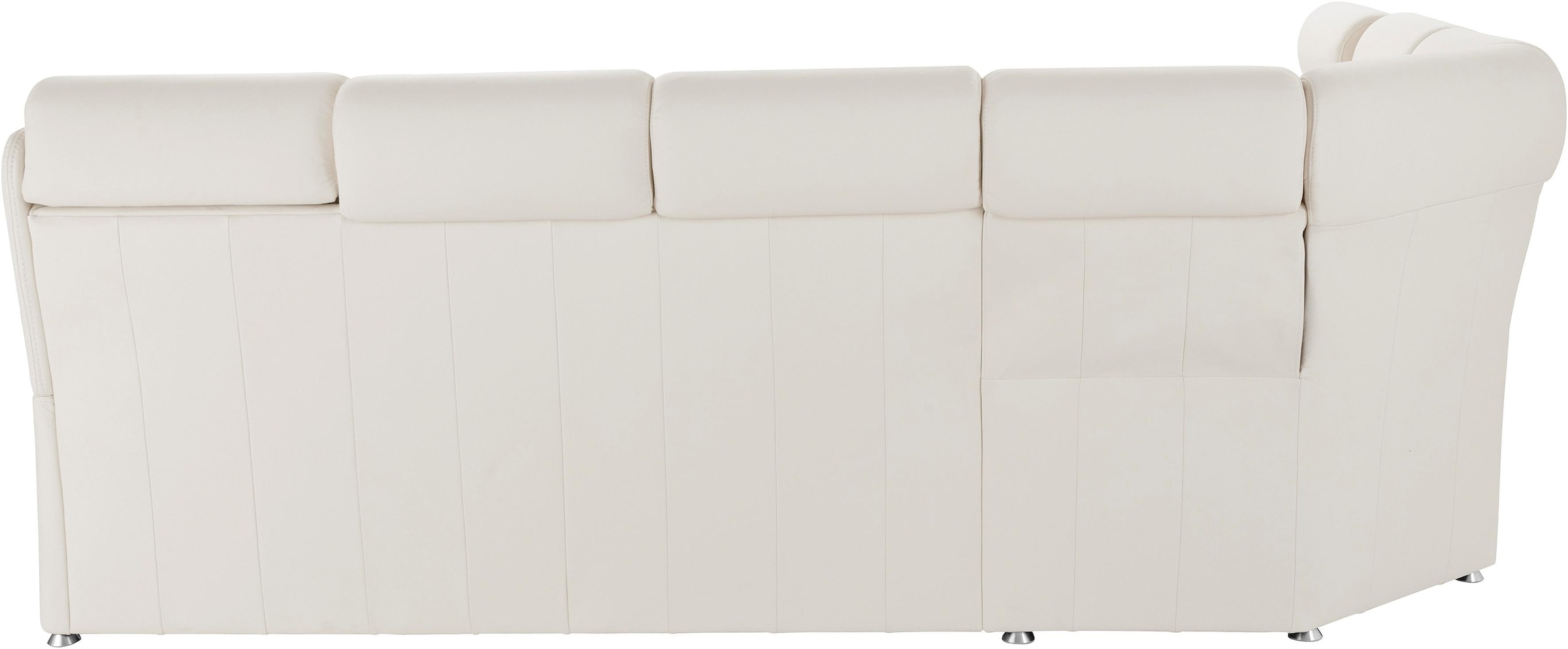 Places of Style Ecksofa »Sardinien L-Form«, mit Kopfteilverstellung, wahlweise mit Bettfunktion