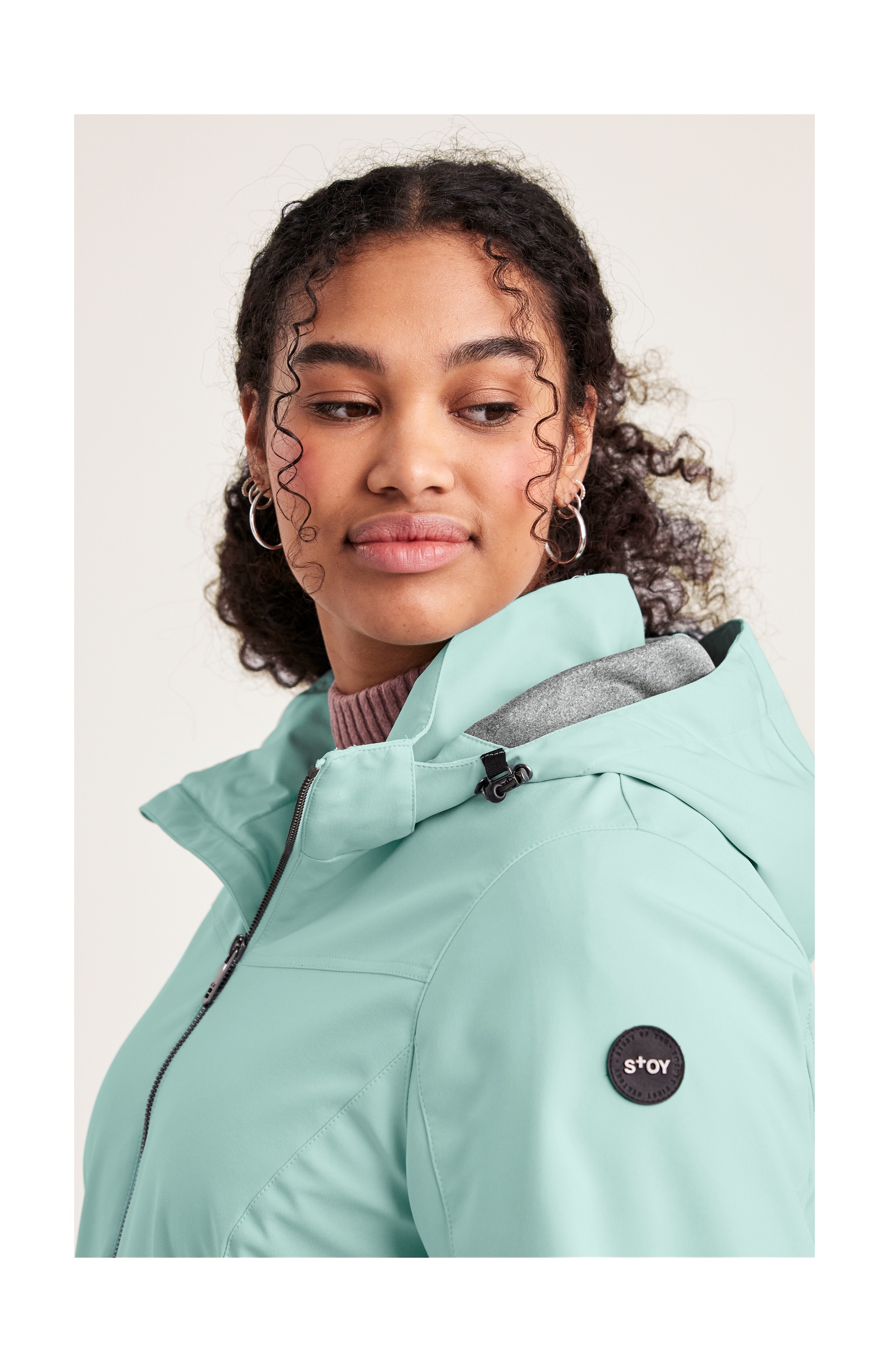 STOY Softshelljacke »STS 1 WMN SFTSHLL JCKT«, Damen Softshelljacke: wasserabweisend, winddicht, atmungsaktiv