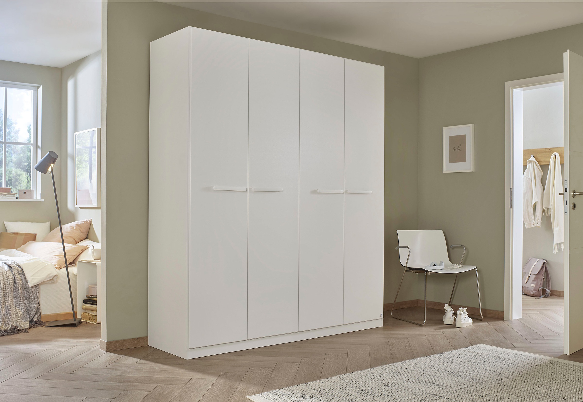 rauch BLUE Drehtürenschrank »Modi«, inkl. Stoff-Organizer mit 6 Fächern, optional mit Spiegel erhältlich