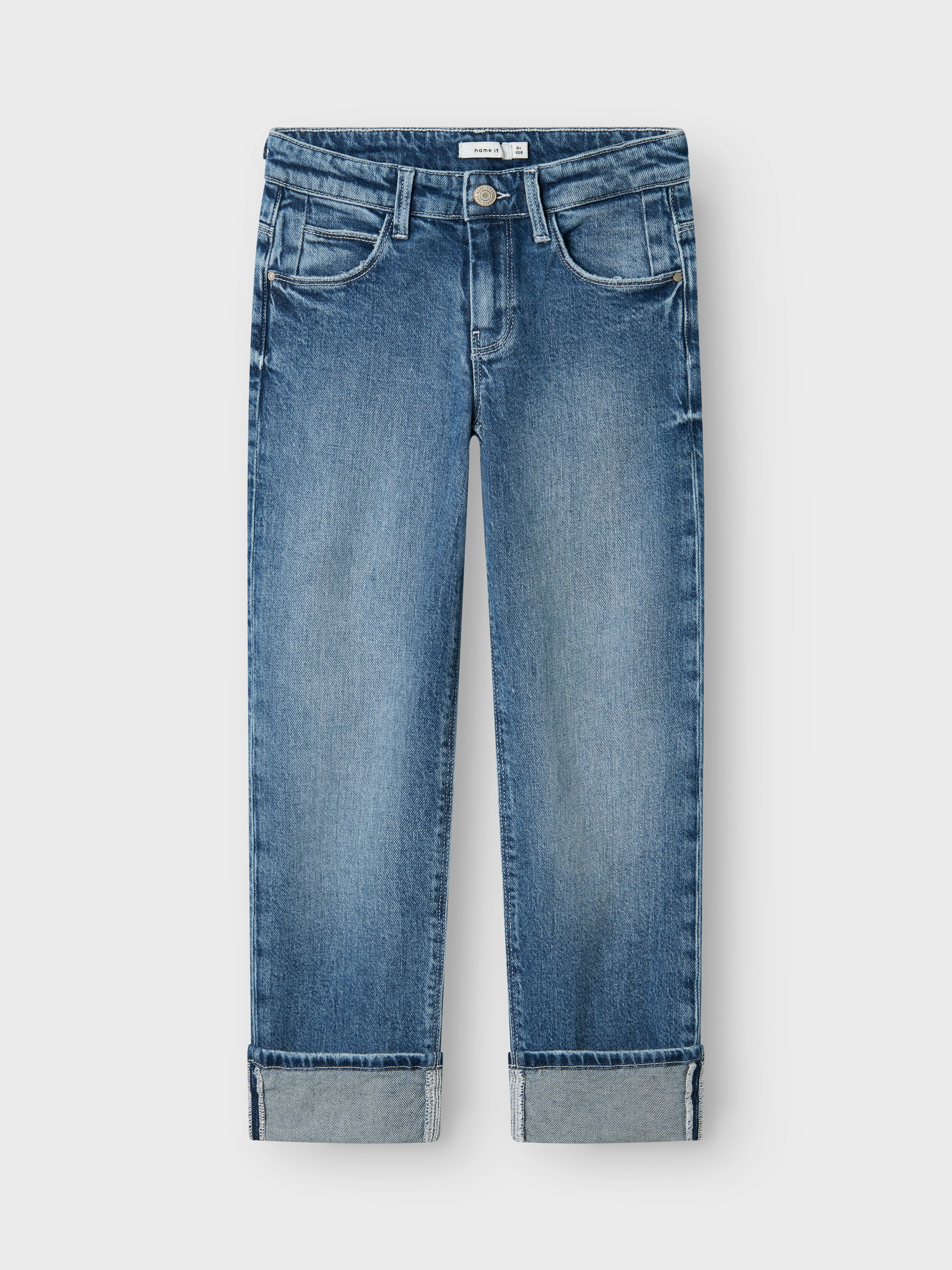 Thumbnail - Name It Straight-Jeans "NKFROSE STRAIGHT FOLD JEANS 4224-AZ NOOS"