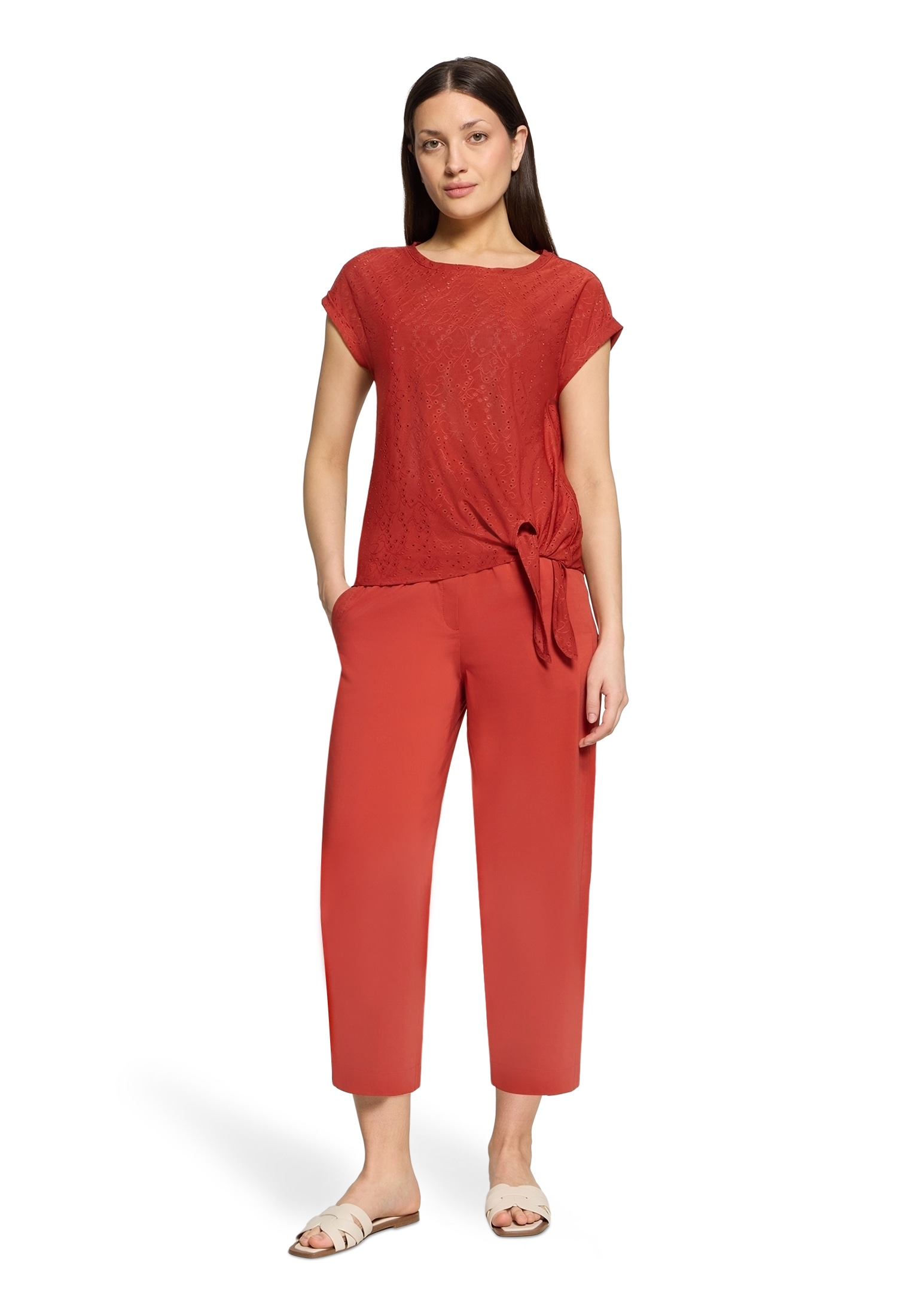 Betty&Co Kurzarmshirt »Damen mit Struktur« 1