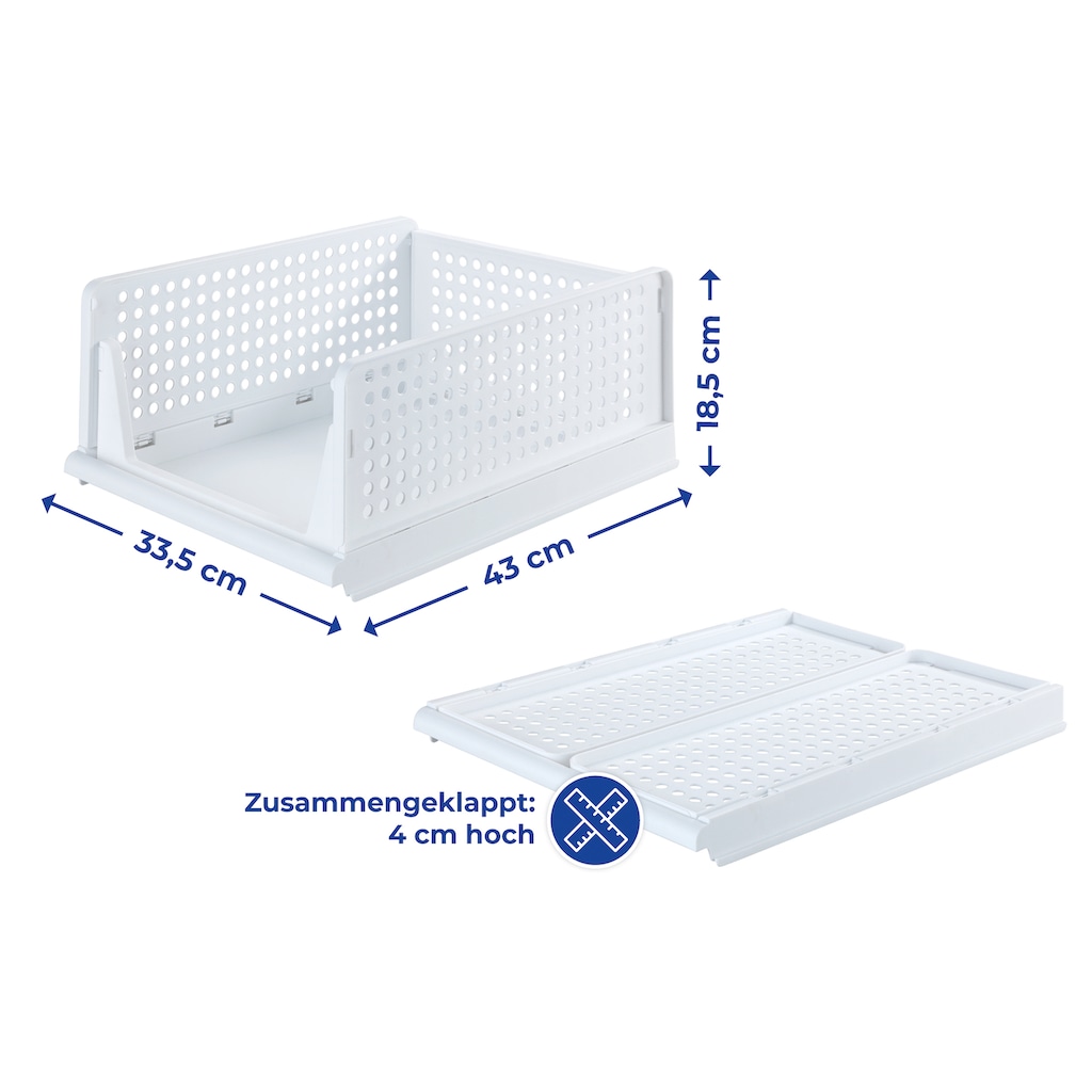 Maximex Stapelbox, (2 St.)