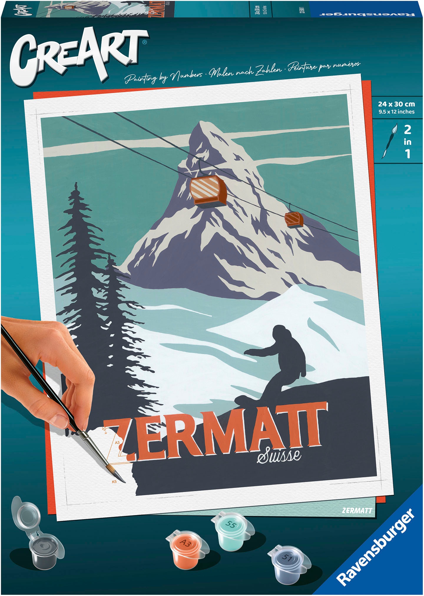 Malen nach Zahlen »CreArt, Zermatt«, Made in Europe; FSC® - schützt Wald - weltweit