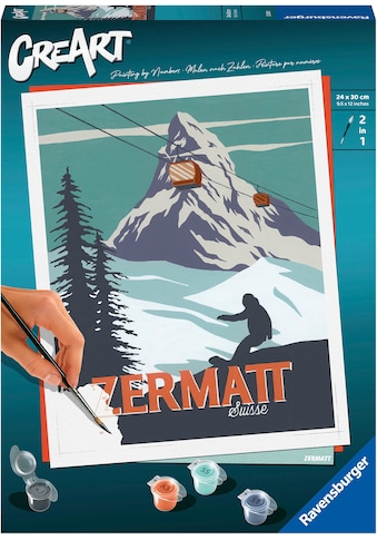 Malen nach Zahlen »CreArt, Zermatt«, Made in Europe; FSC® - schützt Wald - weltweit