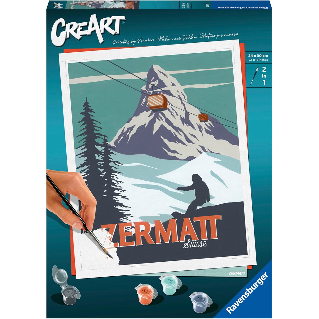 Ravensburger Malen nach Zahlen »CreArt, Zermatt«, Made in Europe; FSC® - schützt Wald - weltweit