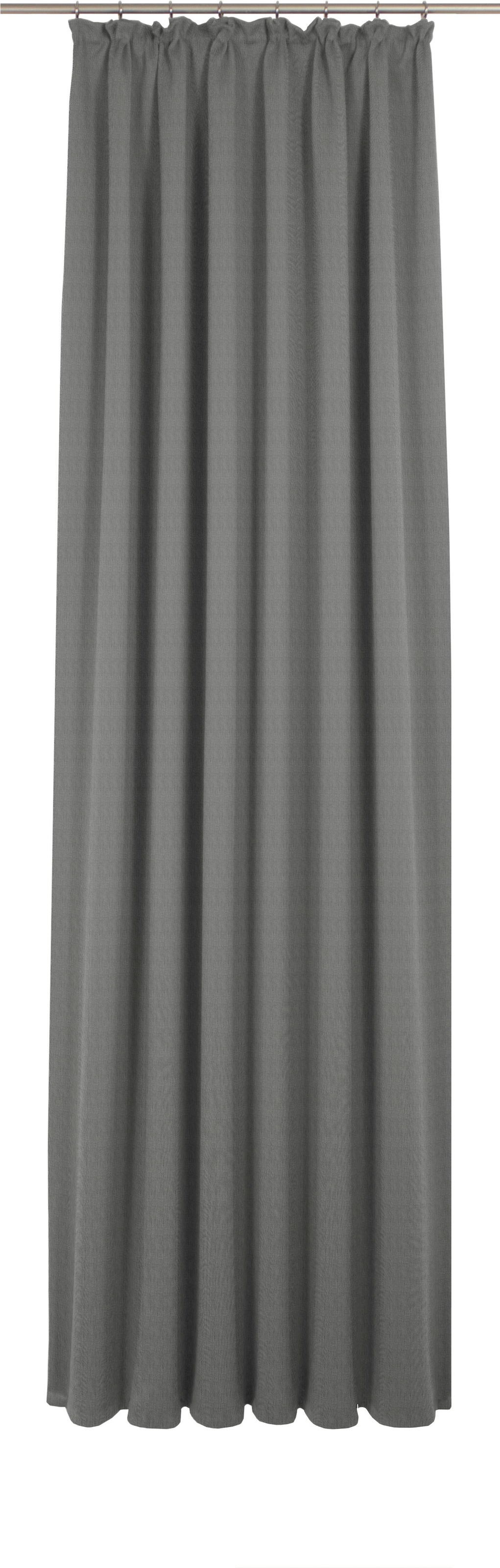 Adam "Uni Collection light, nach Wunschmaß" Kräuselband 1 Stk. tlg. aus 100% Bio-Baumwolle, Vorhang nach Wunschmaß