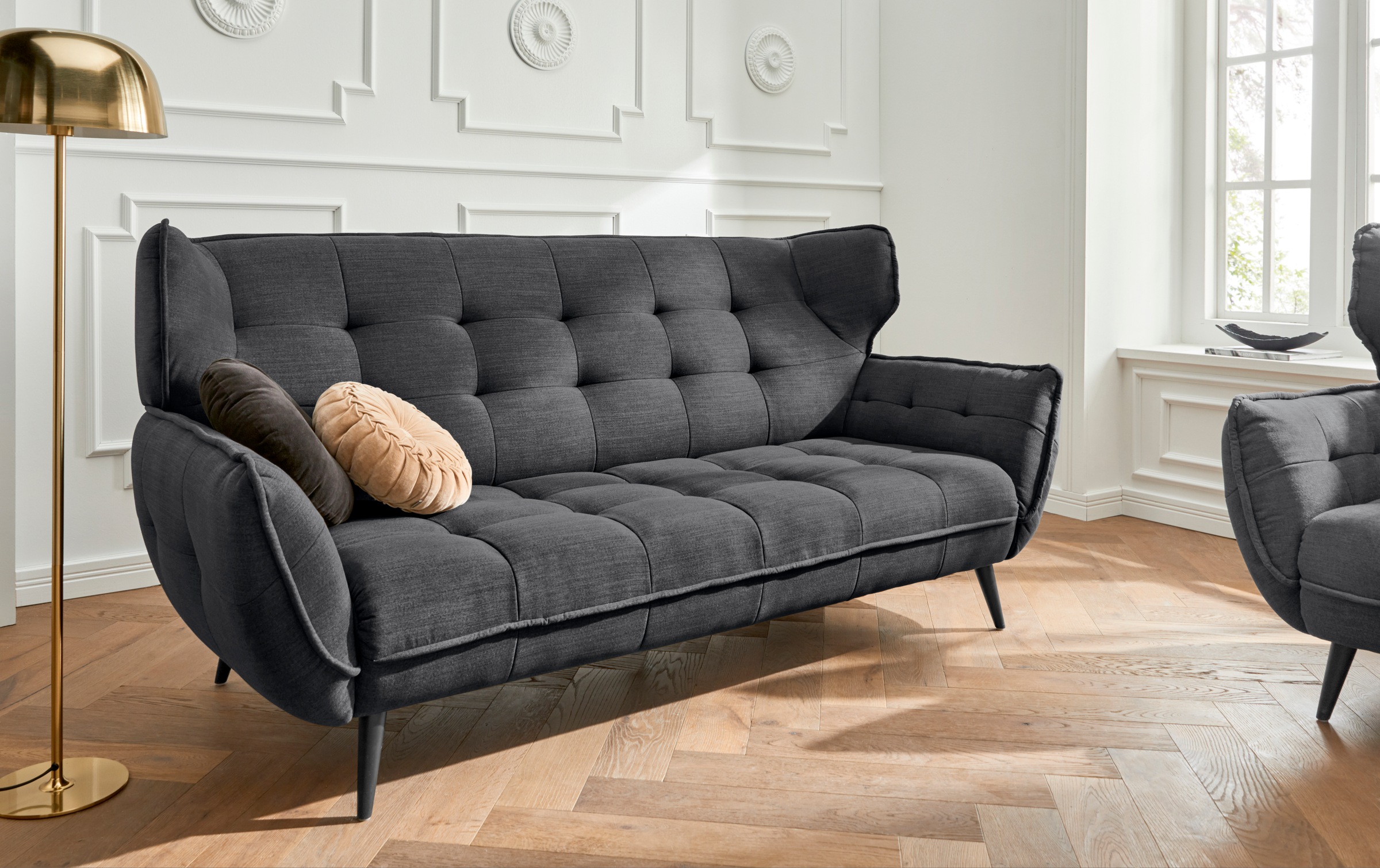 Leonique 3-Sitzer »Ariana«, Big-Sofa bzw. stylischer Hochlehner