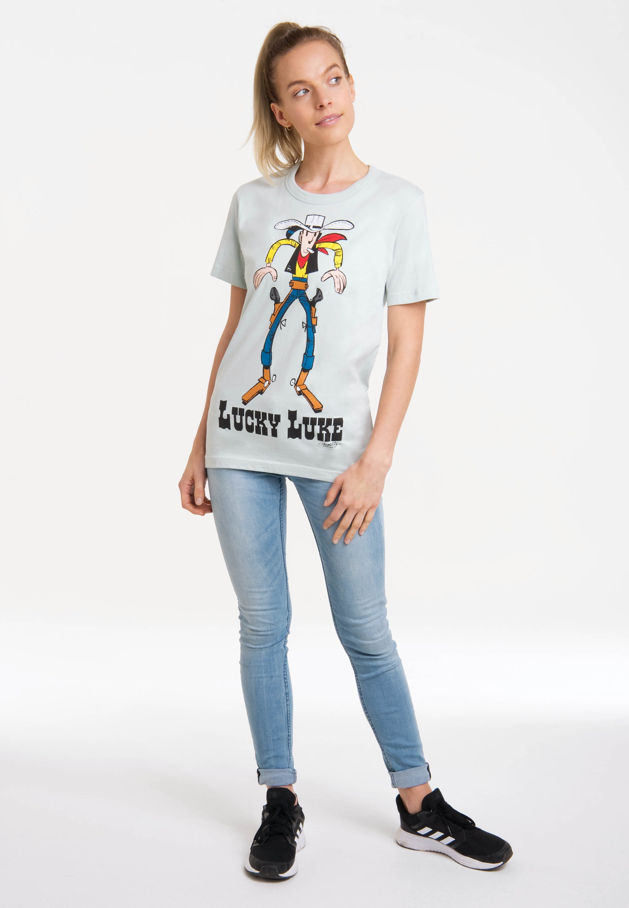LOGOSHIRT T-Shirt »Lucky Luke Colt«, mit lizenziertem Print