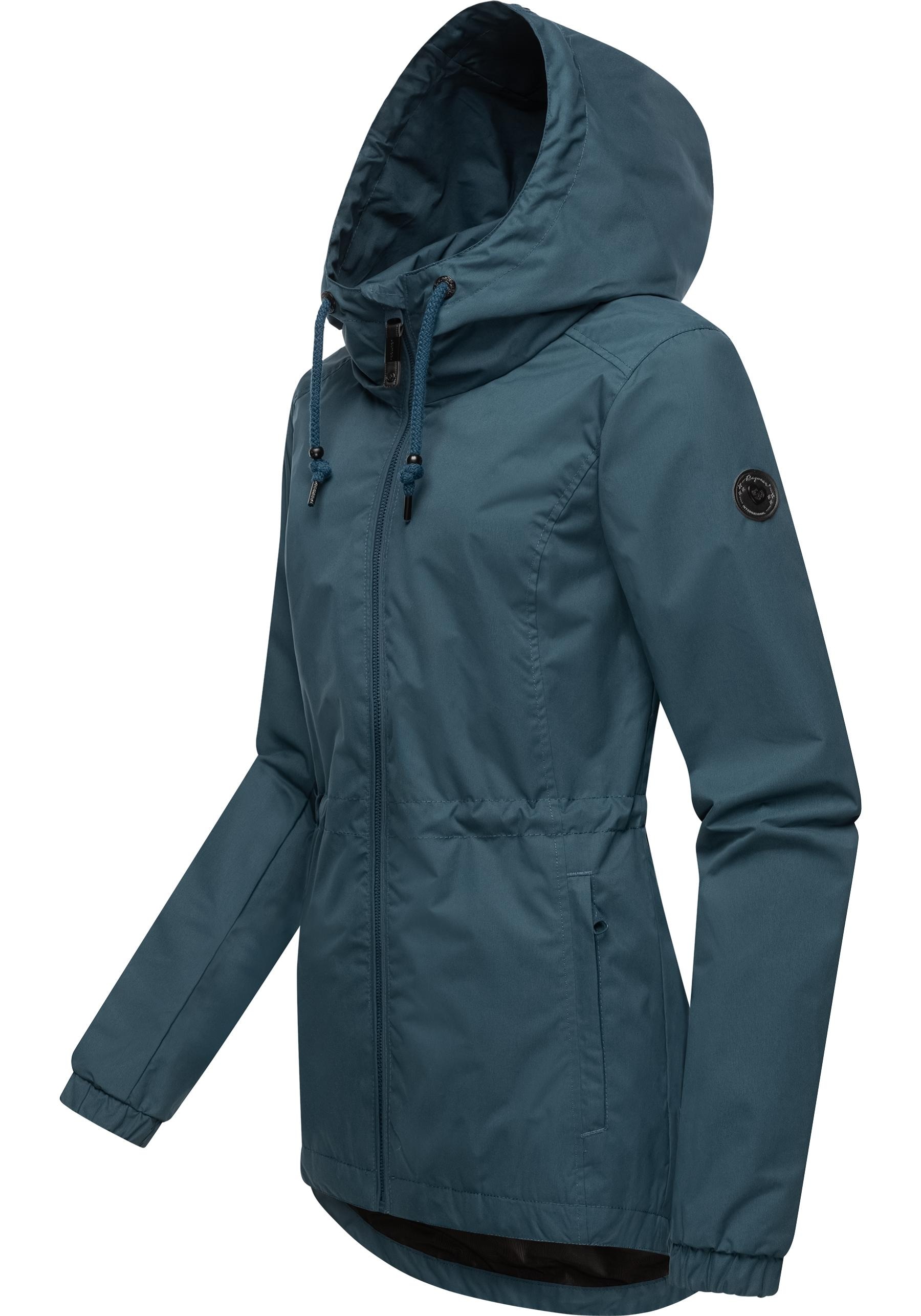 Ragwear Outdoorjacke »Danka«, mit Kapuze, Wasserdichte Übergangsjacke mit großer Kapuze