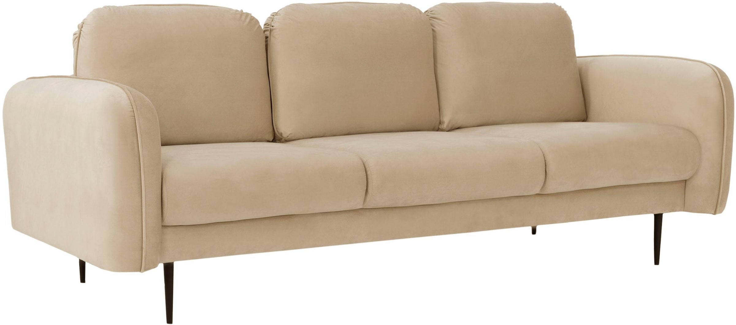 Home affaire 3-Sitzer "Skidi" mit losen Rückenkissen und Keder oben auf der günstig online kaufen