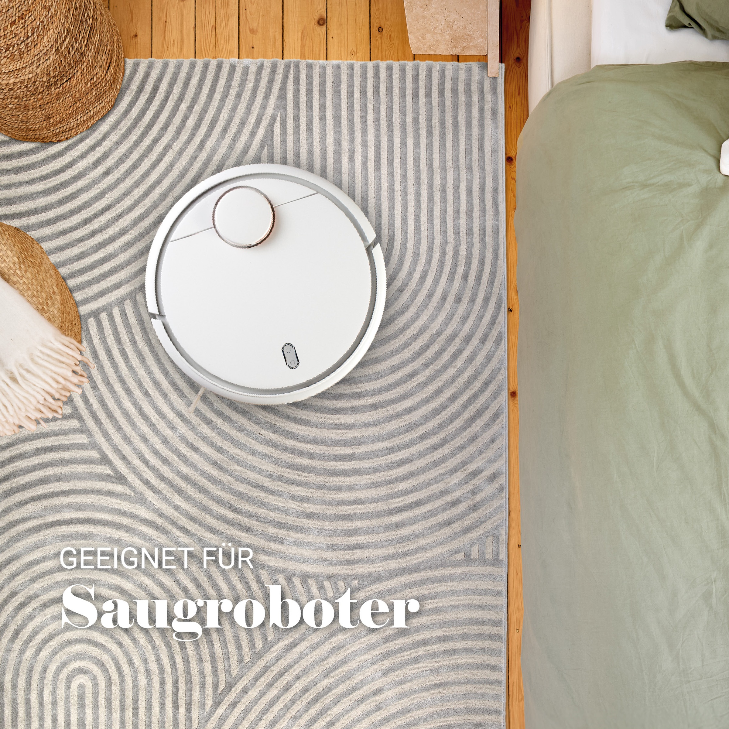 ASTRA Teppich »Jules 253«, rechteckig, 8 mm Höhe, Hoch Tief Struktur, Kurzflor, Wohnzimmer, Schlafzimmer